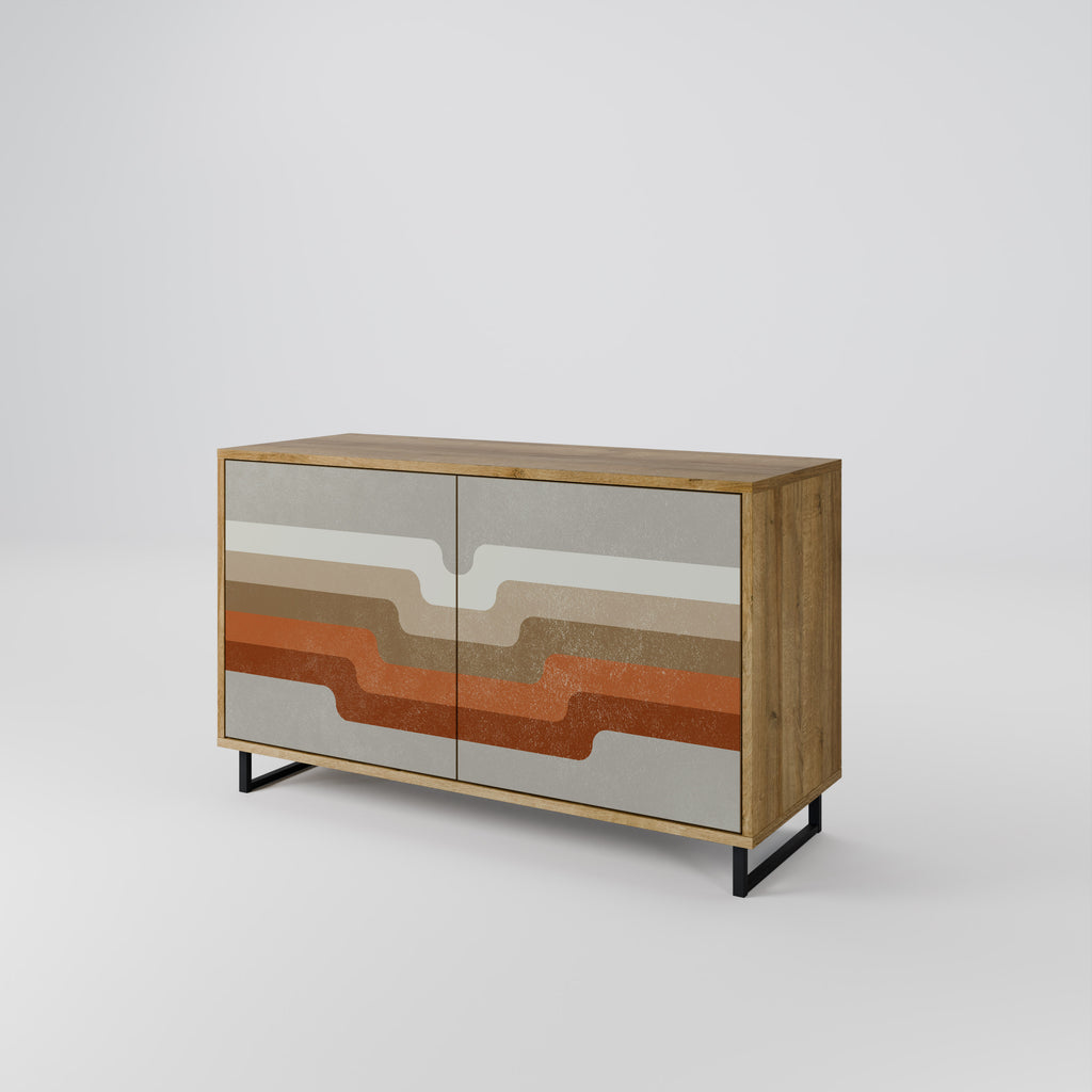 PECULIAR TRAIL 2-Door Sideboard in Oak Effect