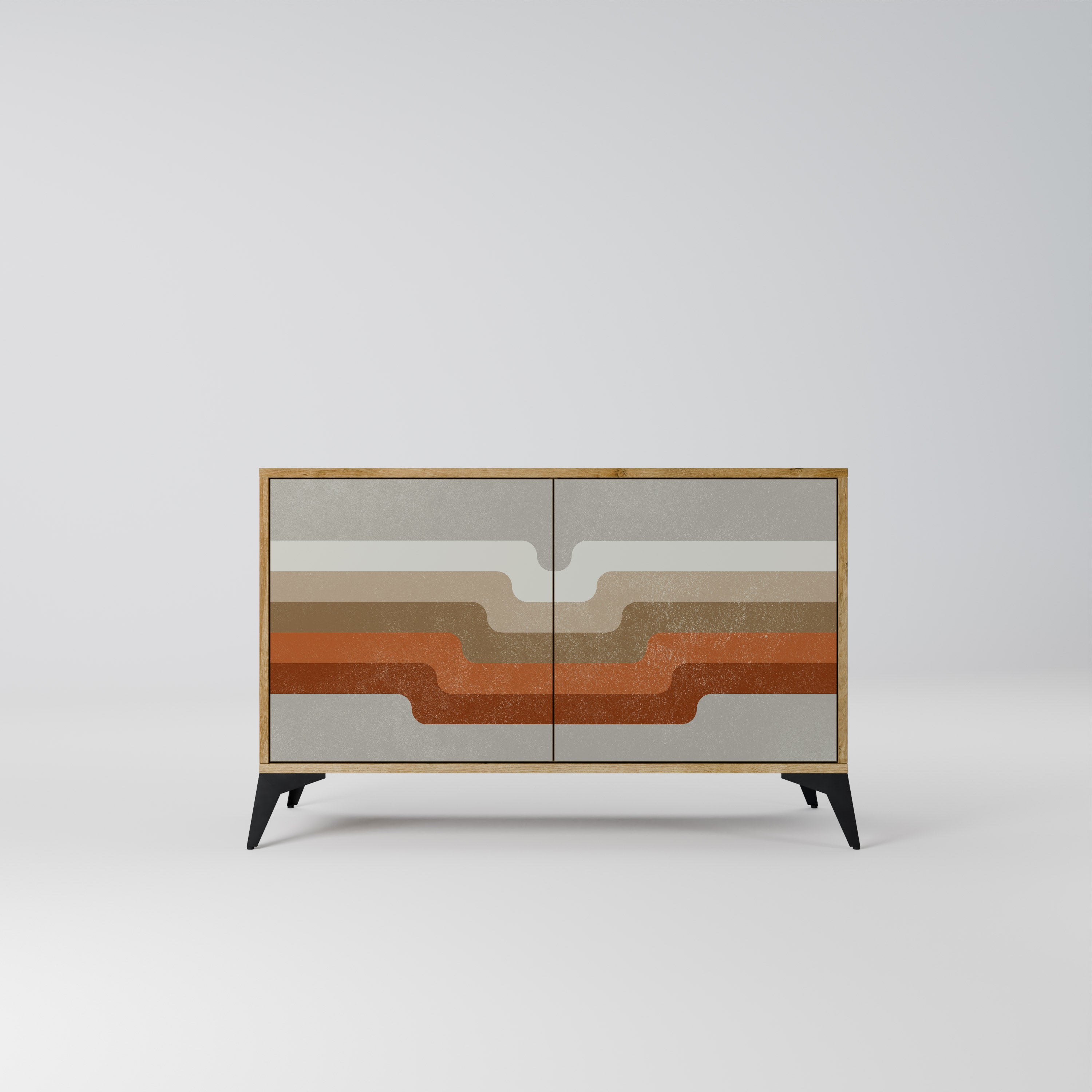 PECULIAR TRAIL 2-Door Sideboard in Oak Effect