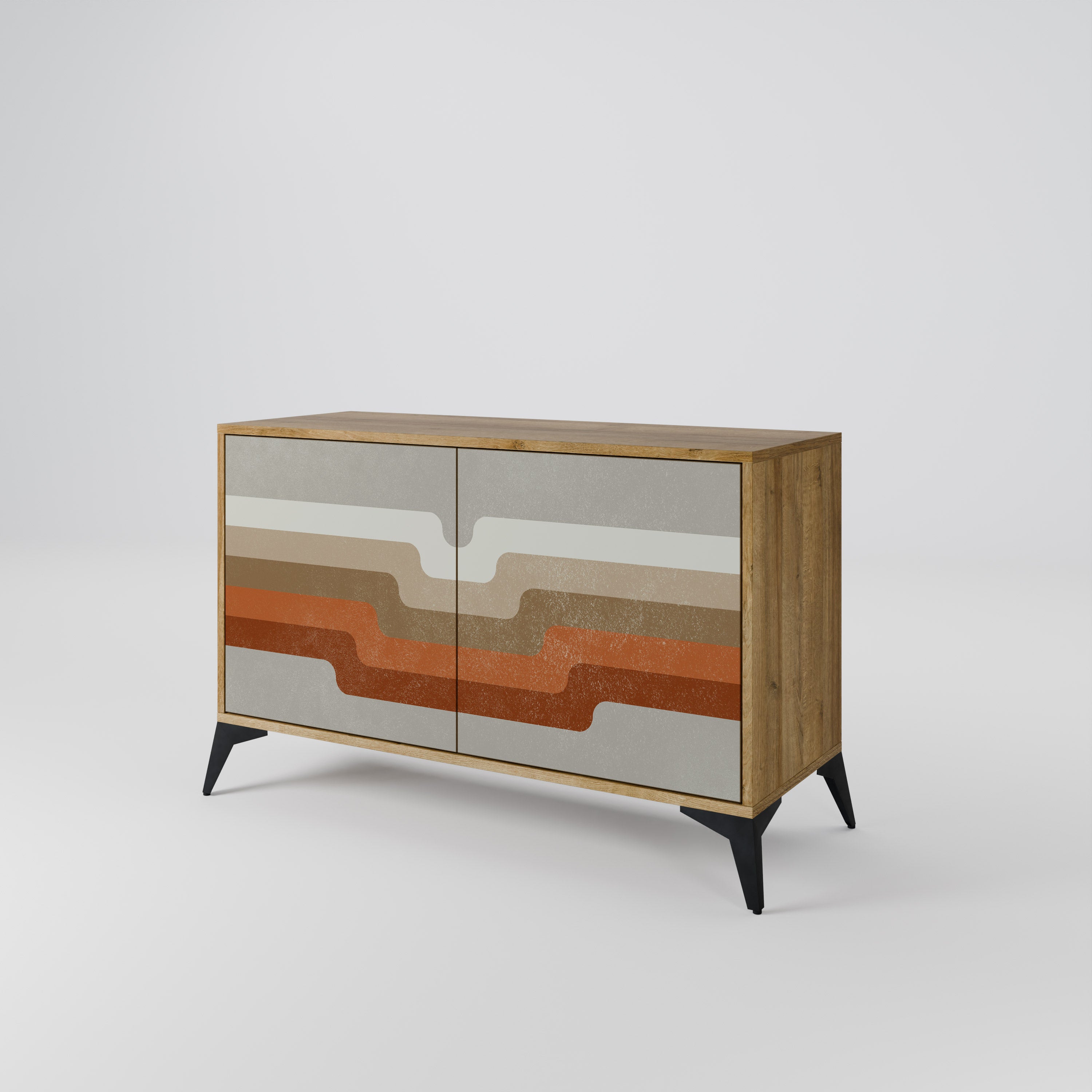 PECULIAR TRAIL 2-Door Sideboard in Oak Effect