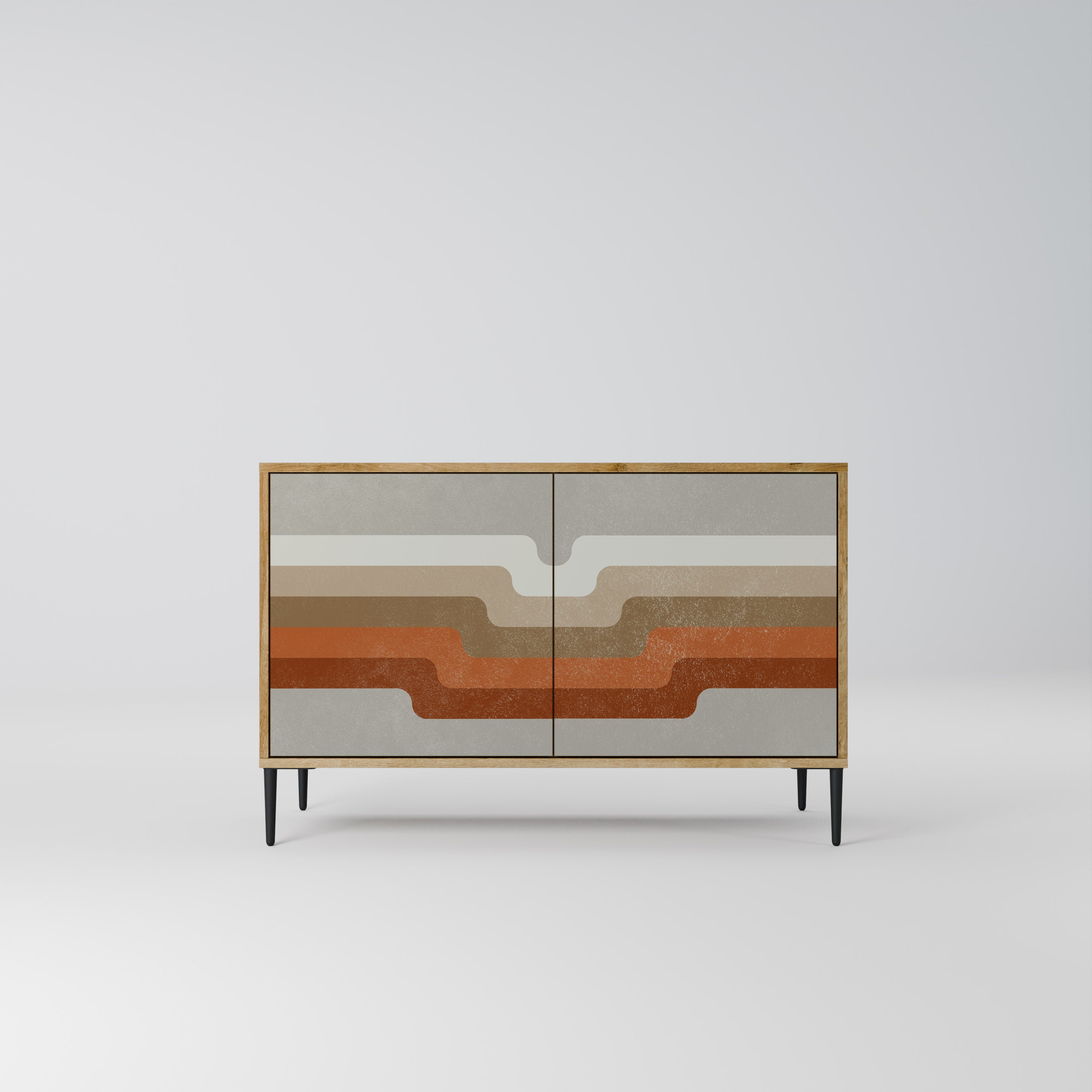 PECULIAR TRAIL 2-Door Sideboard in Oak Effect