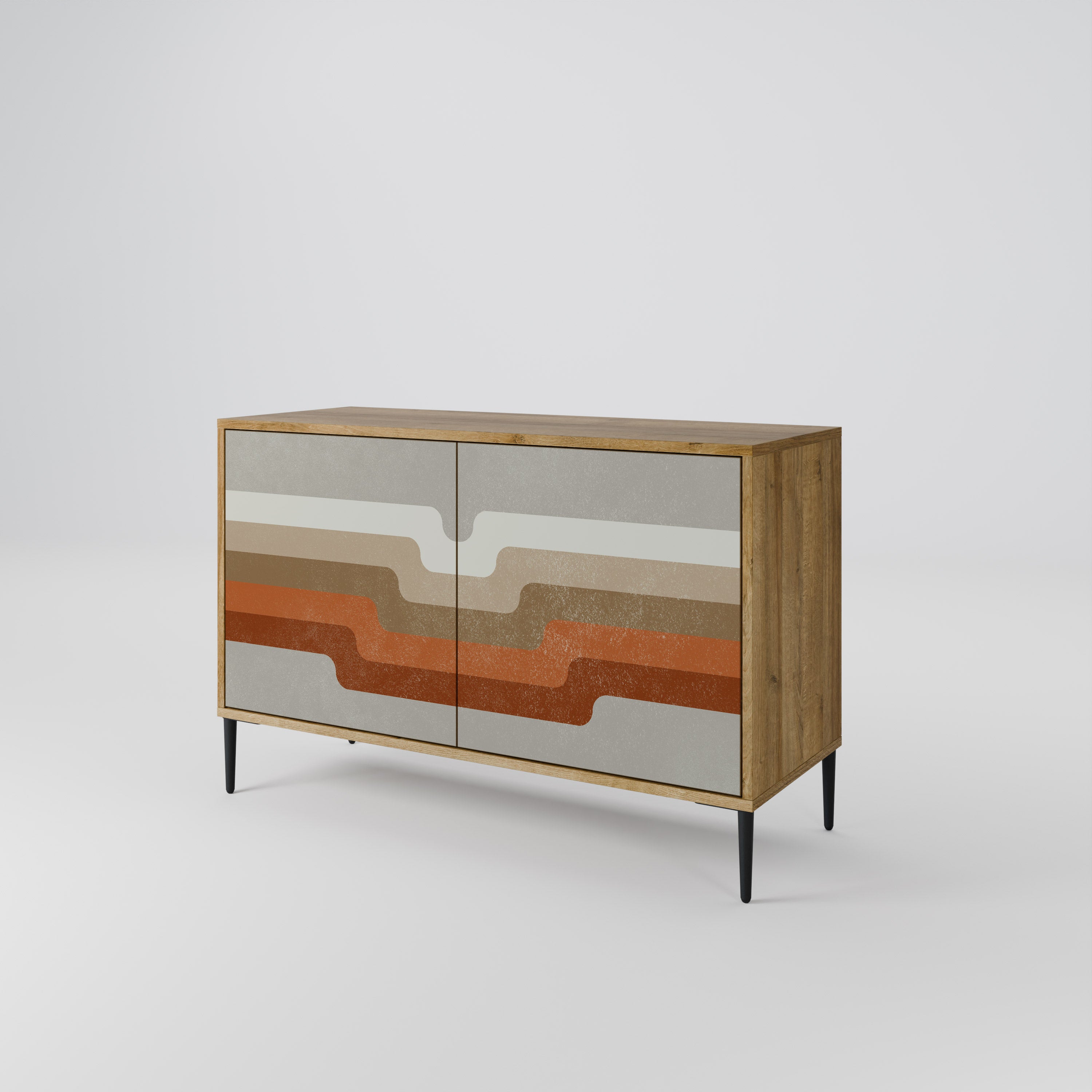 PECULIAR TRAIL 2-Door Sideboard in Oak Effect