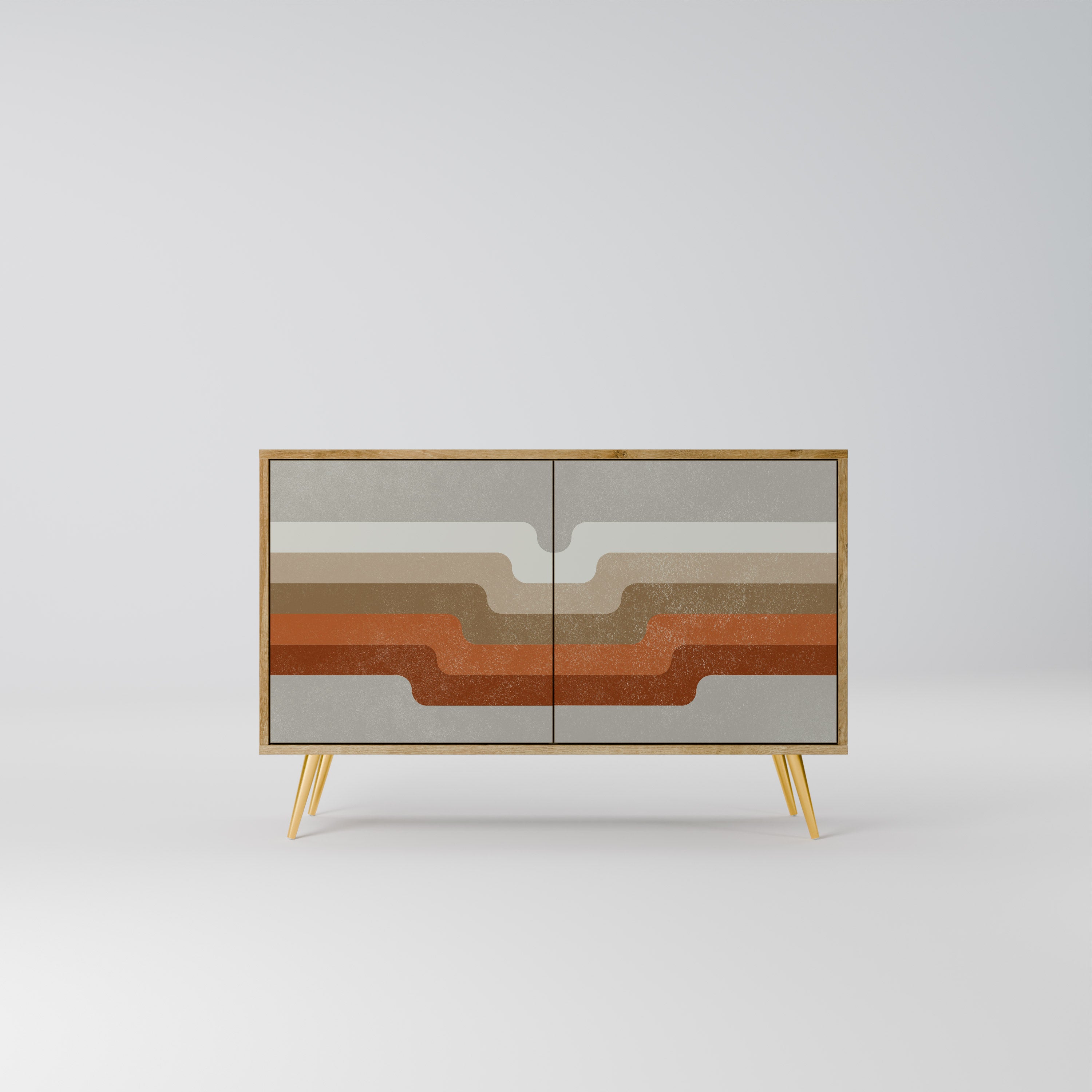 PECULIAR TRAIL 2-Door Sideboard in Oak Effect