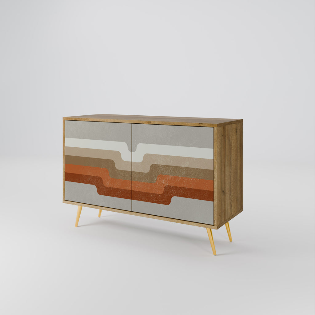 PECULIAR TRAIL 2-Door Sideboard in Oak Effect