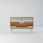 PECULIAR TRAIL Aparador de 2 Puertas en Efecto Roble