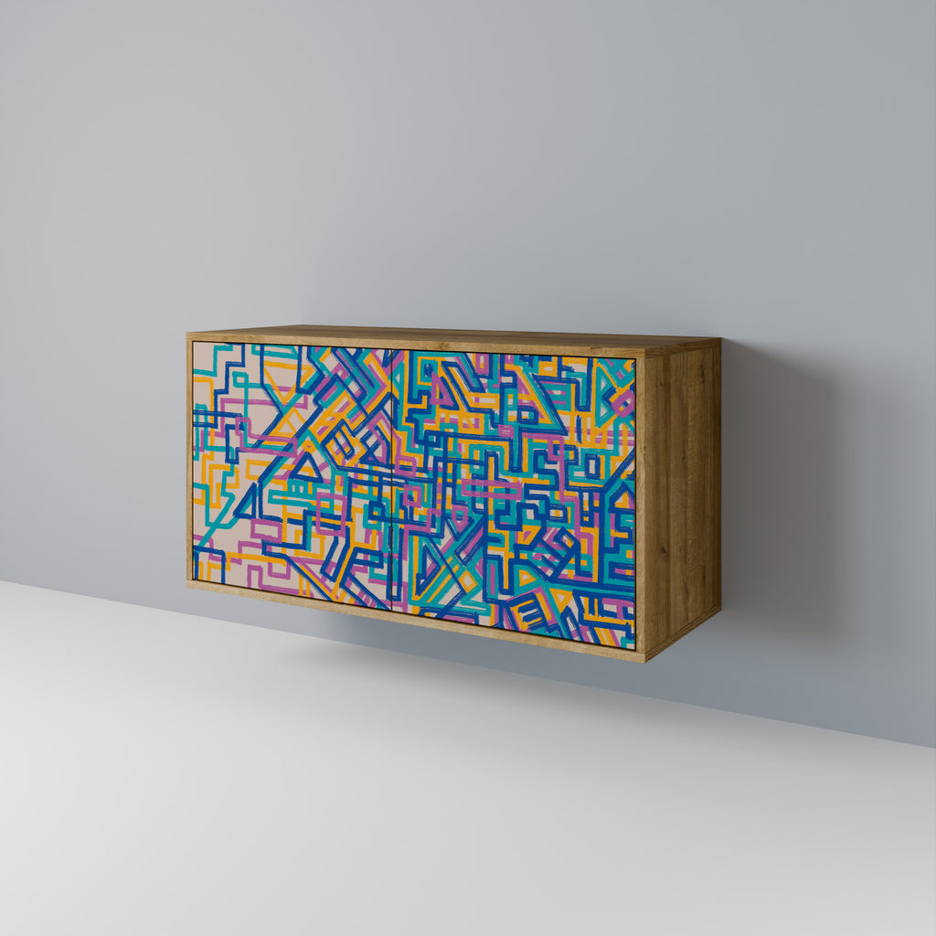 MEMORIES MAP 2-Door Sideboard in Oak Effect