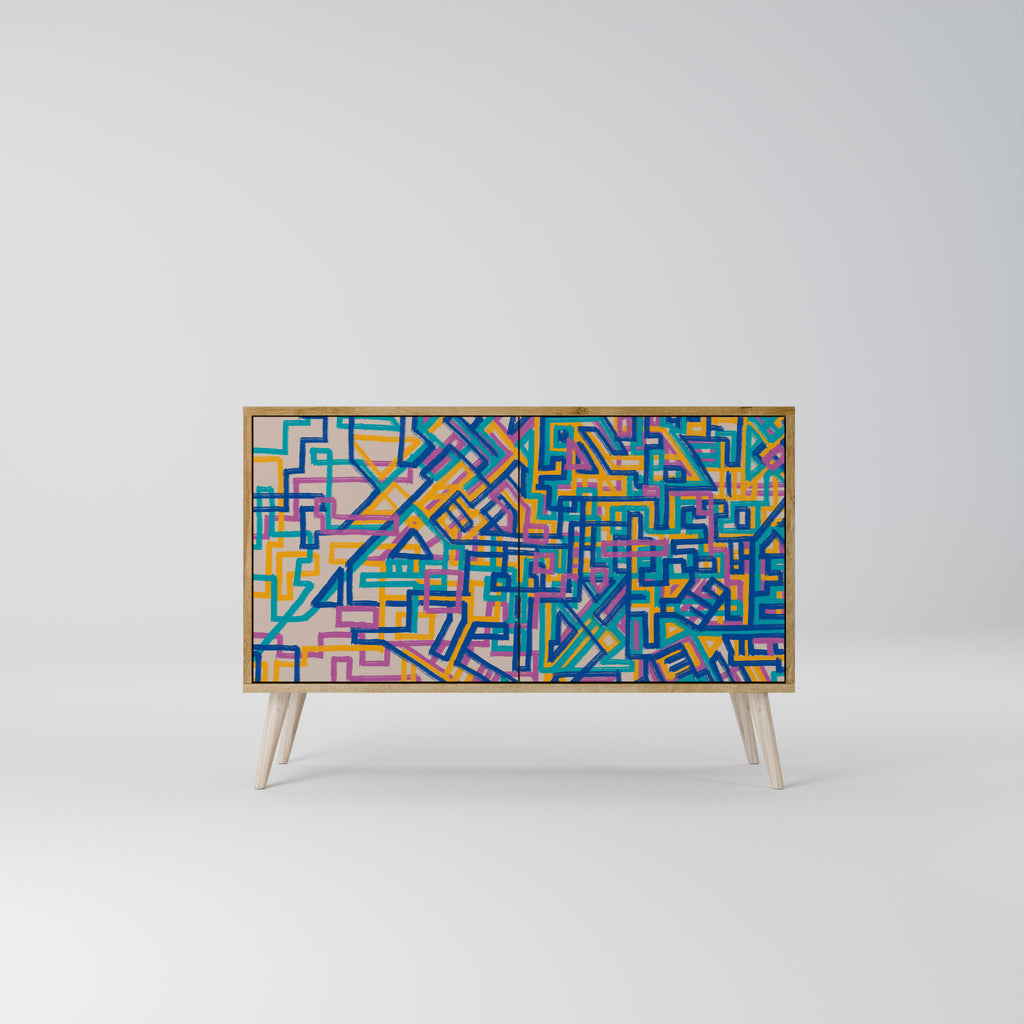 MEMORIES MAP 2-Door Sideboard in Oak Effect