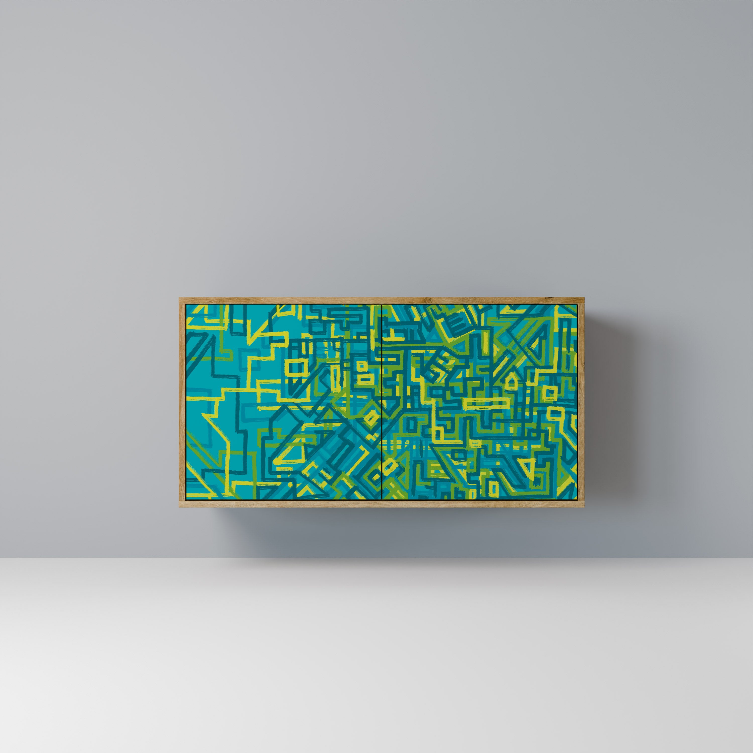 NOSTALGIC MEMORIES 2-Door Sideboard in Oak Effect