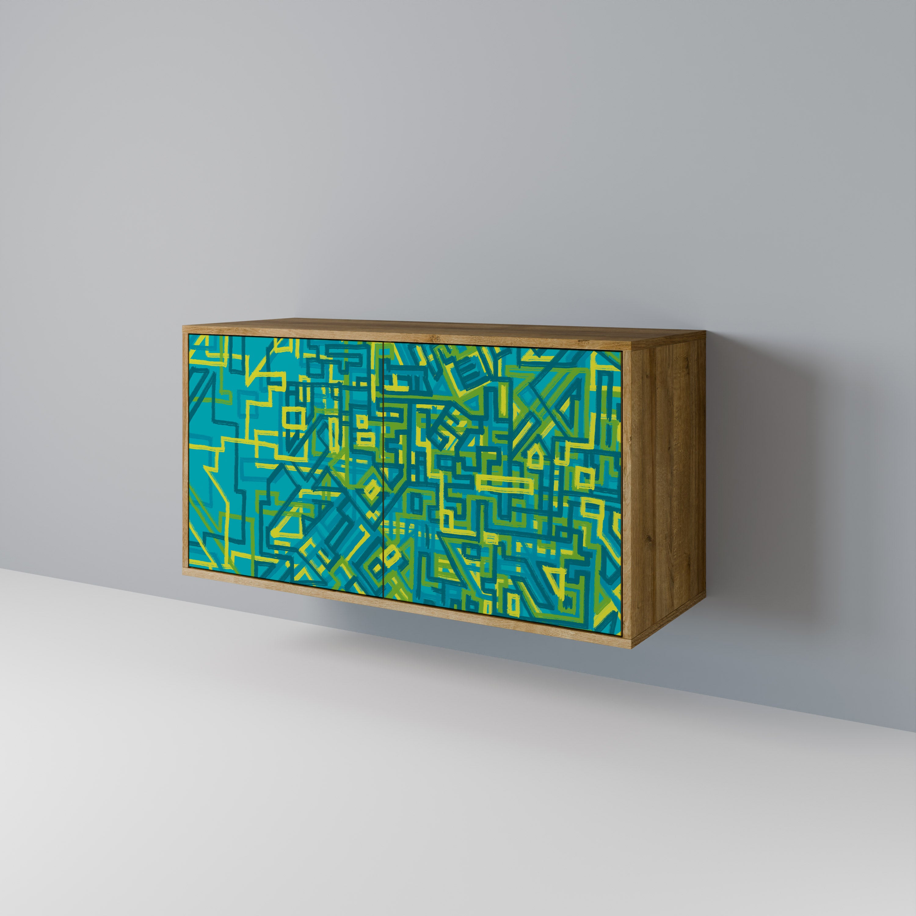 NOSTALGIC MEMORIES 2-Door Sideboard in Oak Effect