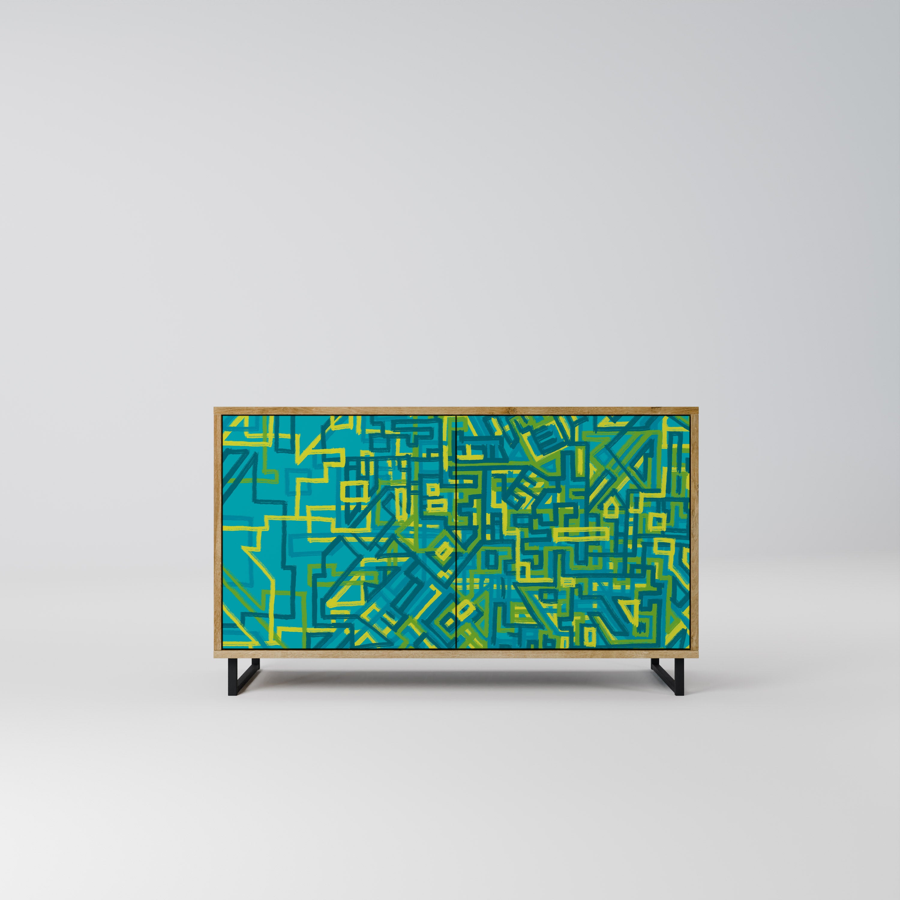 NOSTALGIC MEMORIES 2-Door Sideboard in Oak Effect