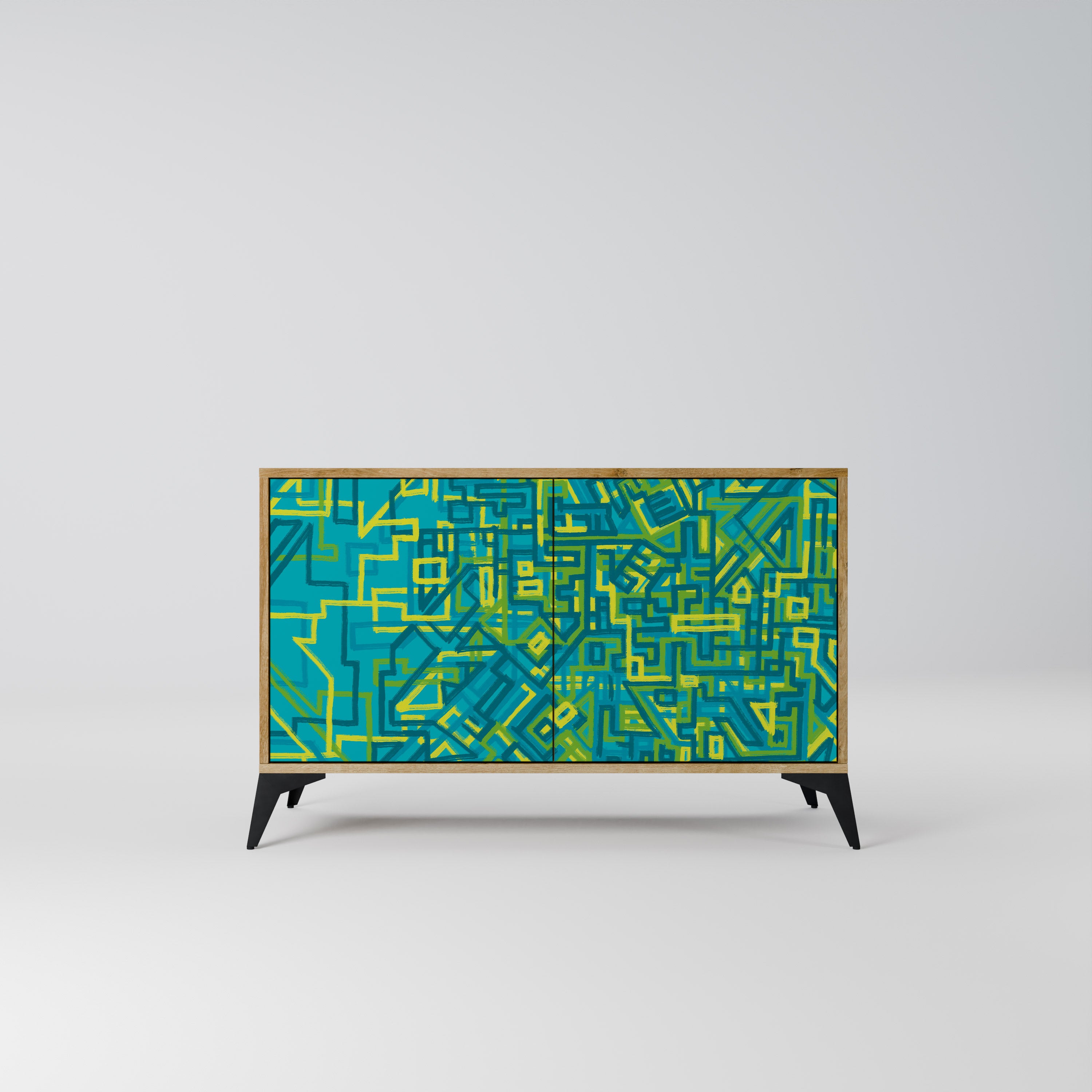 NOSTALGIC MEMORIES 2-Door Sideboard in Oak Effect