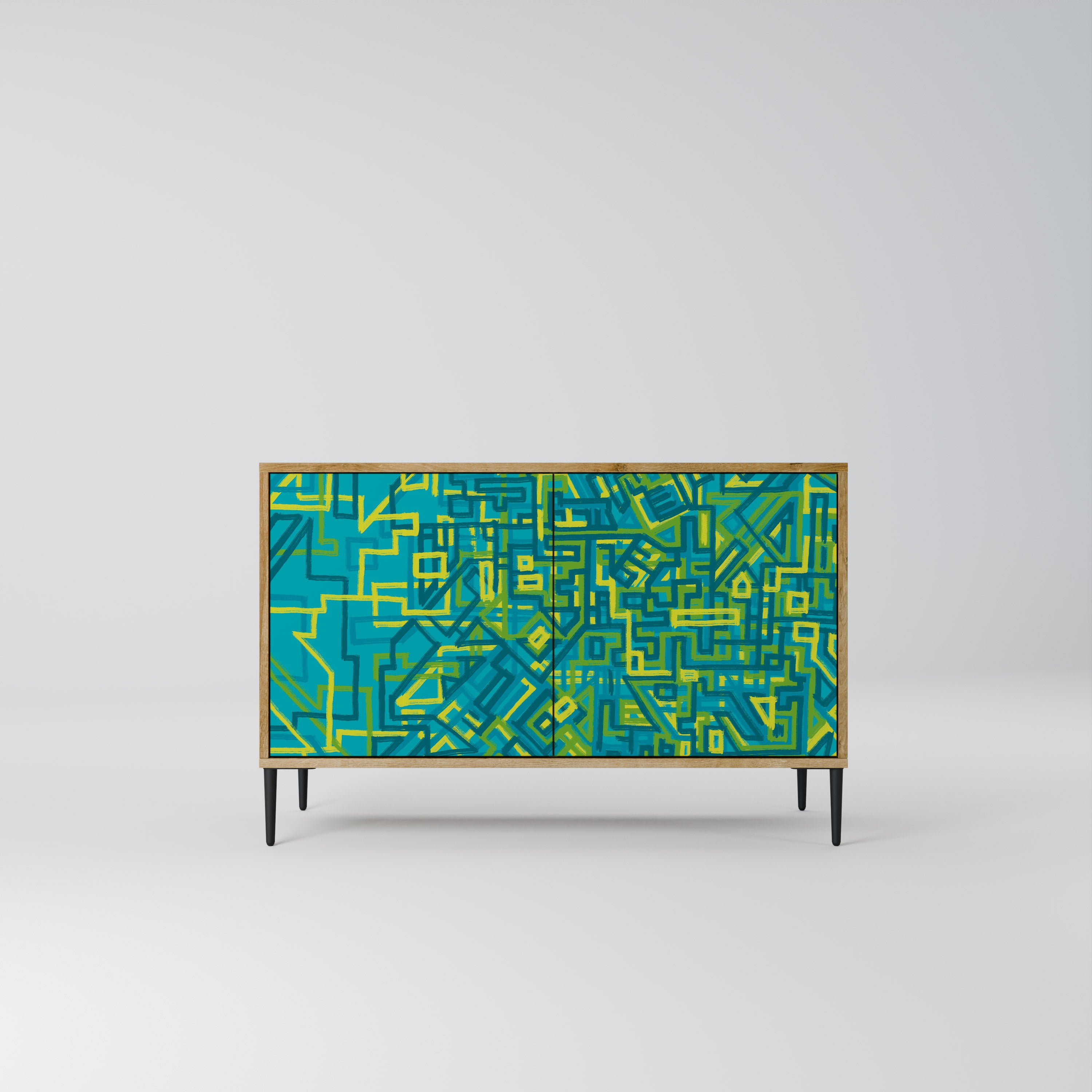 NOSTALGIC MEMORIES 2-Door Sideboard in Oak Effect