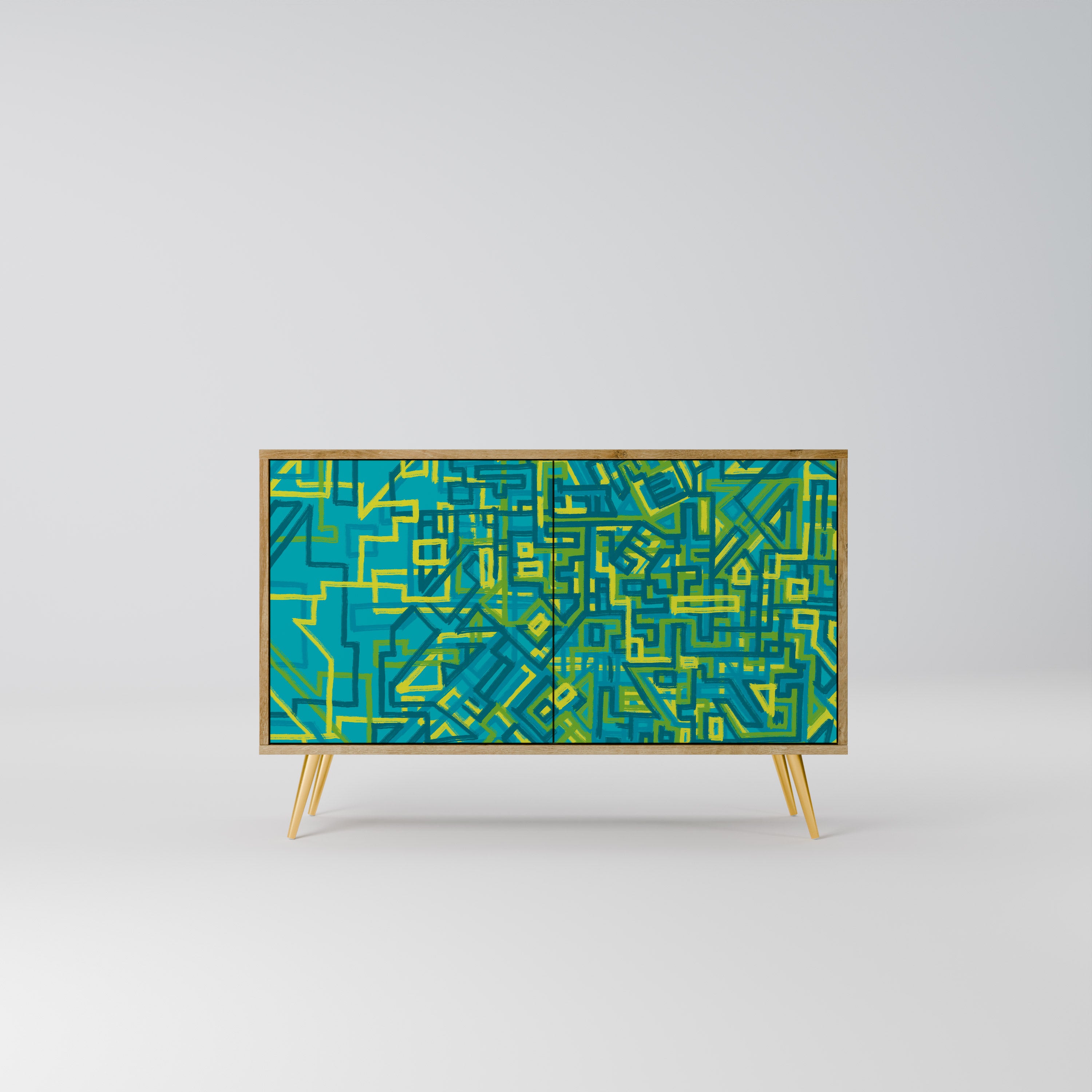 NOSTALGIC MEMORIES 2-Door Sideboard in Oak Effect