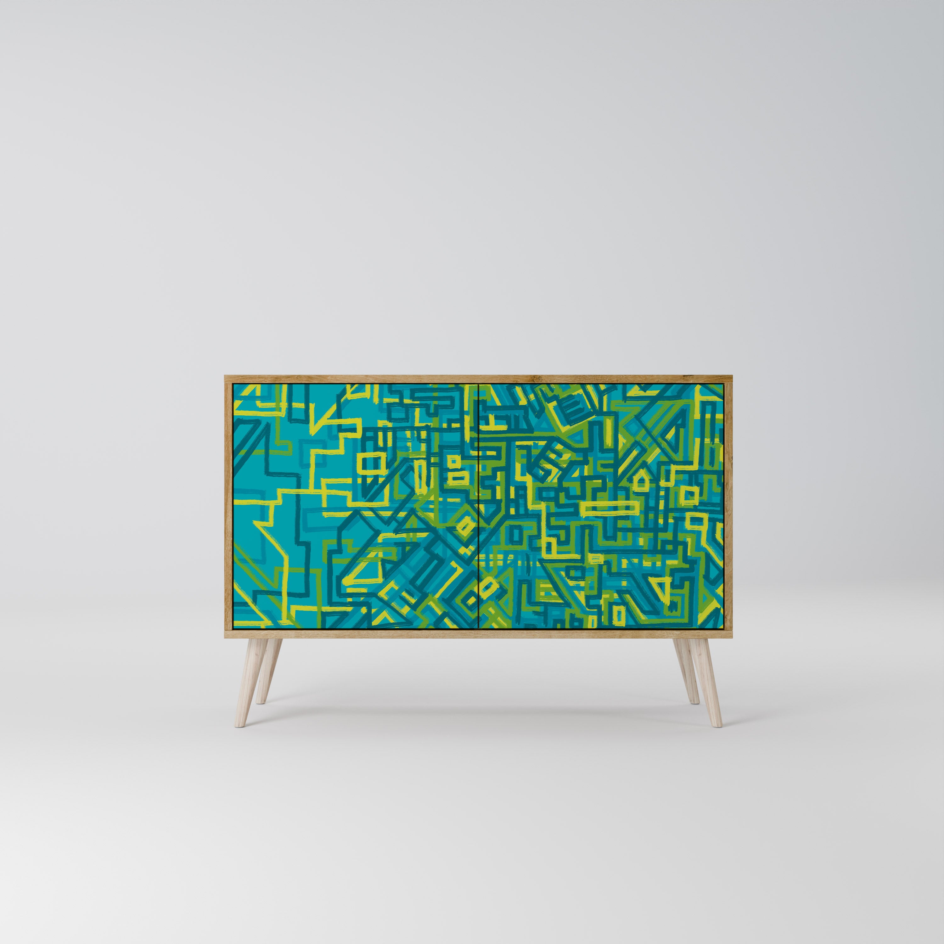 NOSTALGIC MEMORIES 2-Door Sideboard in Oak Effect