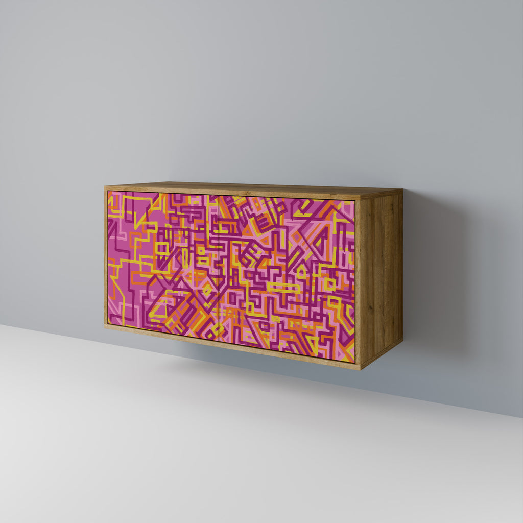 LOVELY MEMORIES 2-Door Sideboard in Oak Effect