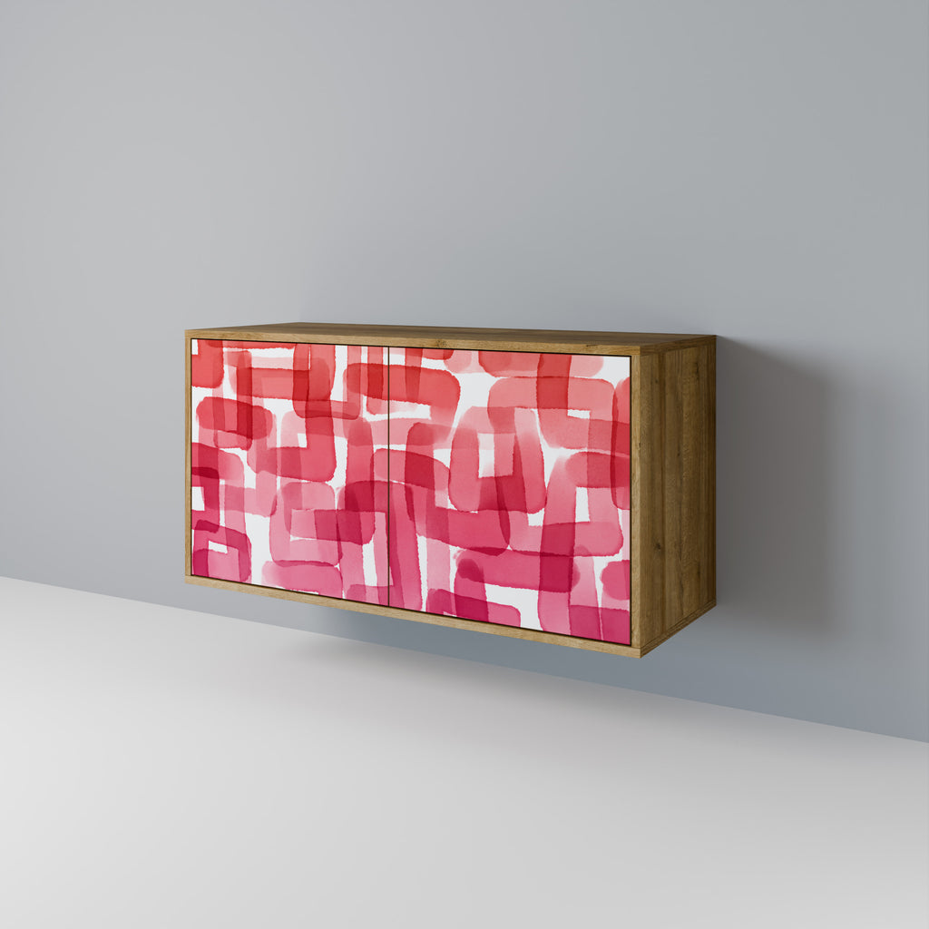 KALEIDOSCOPIC CUBISM 2-Door Sideboard in Oak Effect