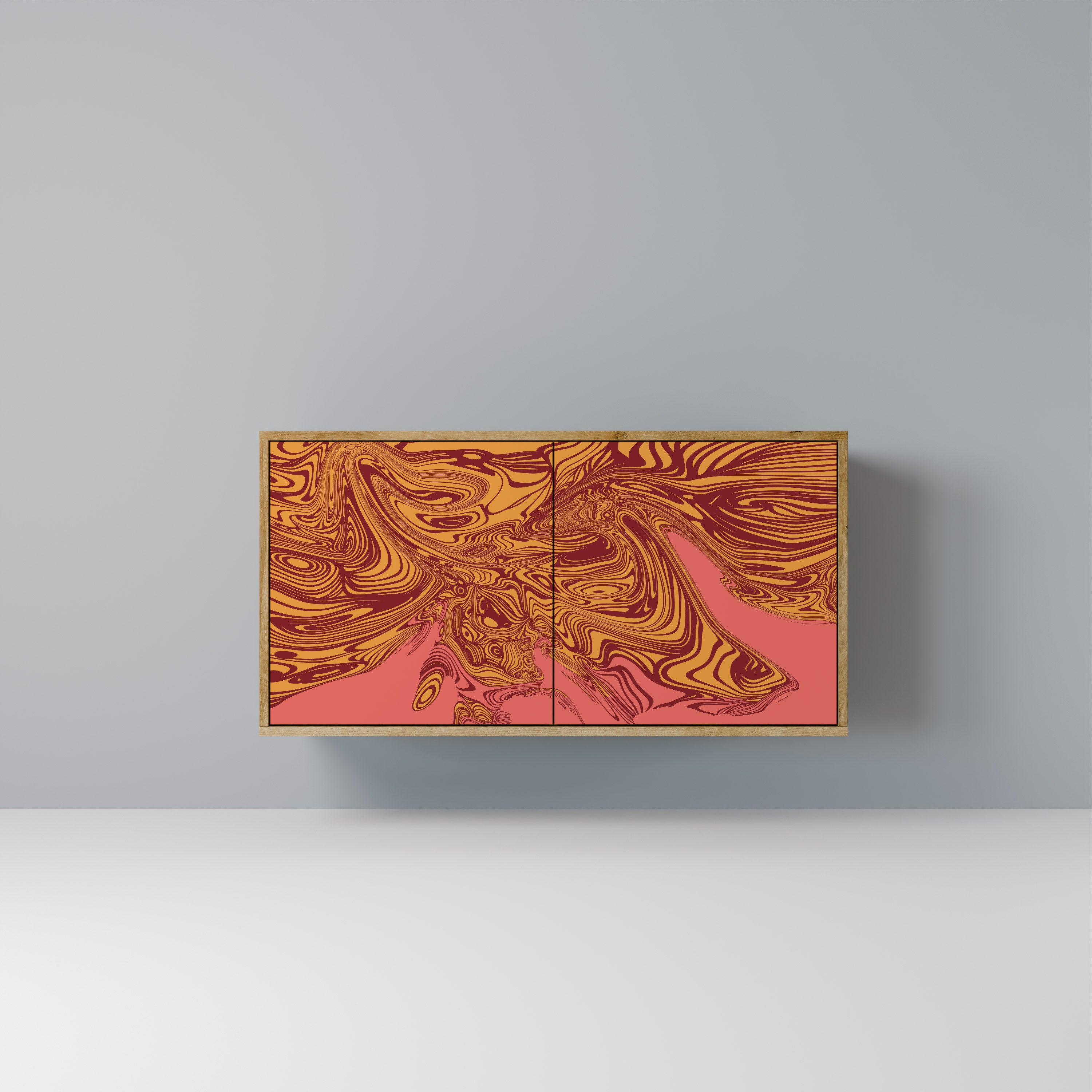 FLOATING THOUGHTS 2-Door Sideboard in Oak Effect