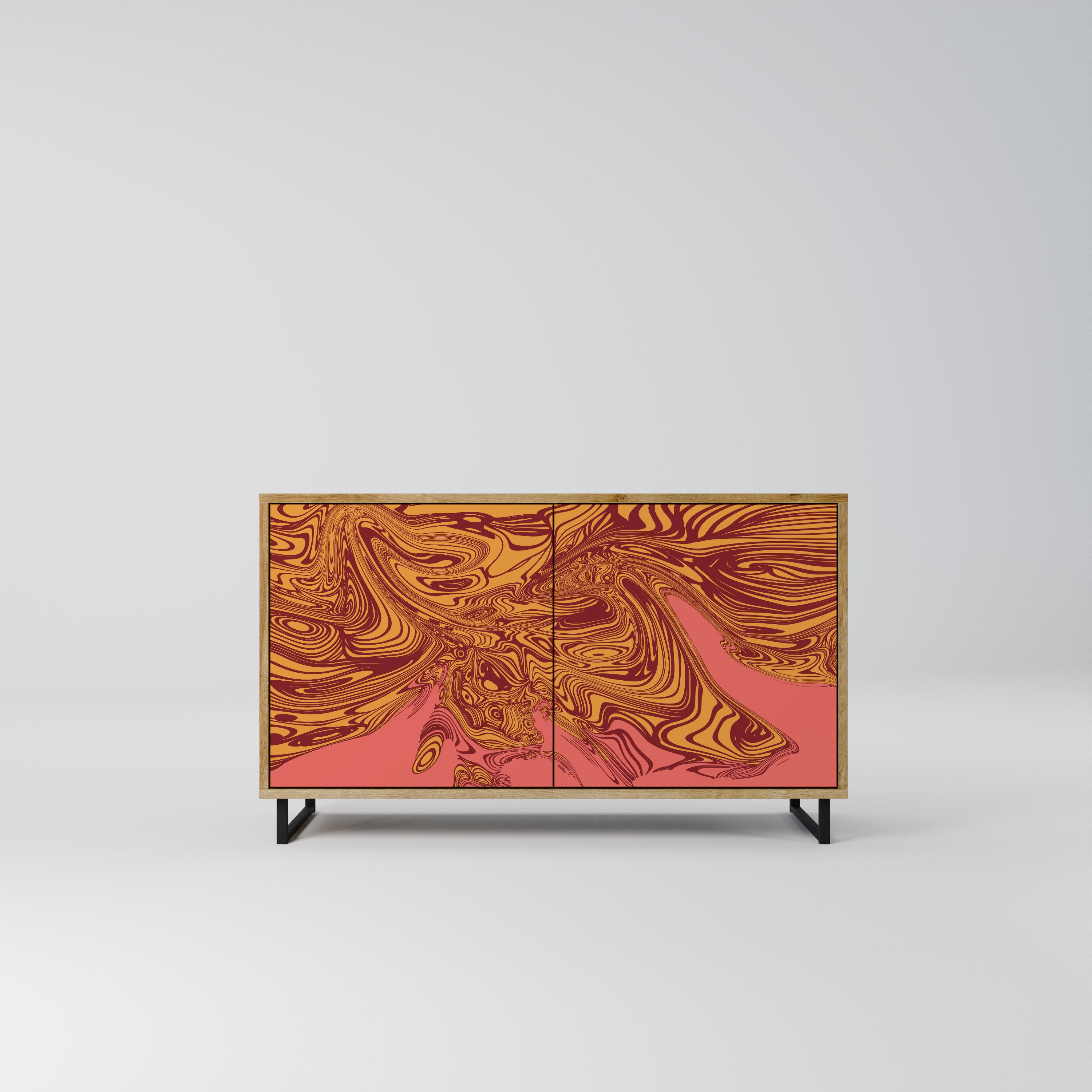 FLOATING THOUGHTS 2-Door Sideboard in Oak Effect