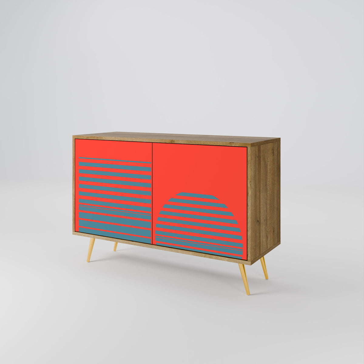 RISING GEOMETRY STARS Aparador de 2 Puertas