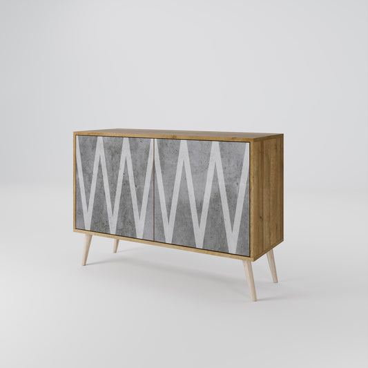 SOLID ZIG ZAG 2-Door Sideboard