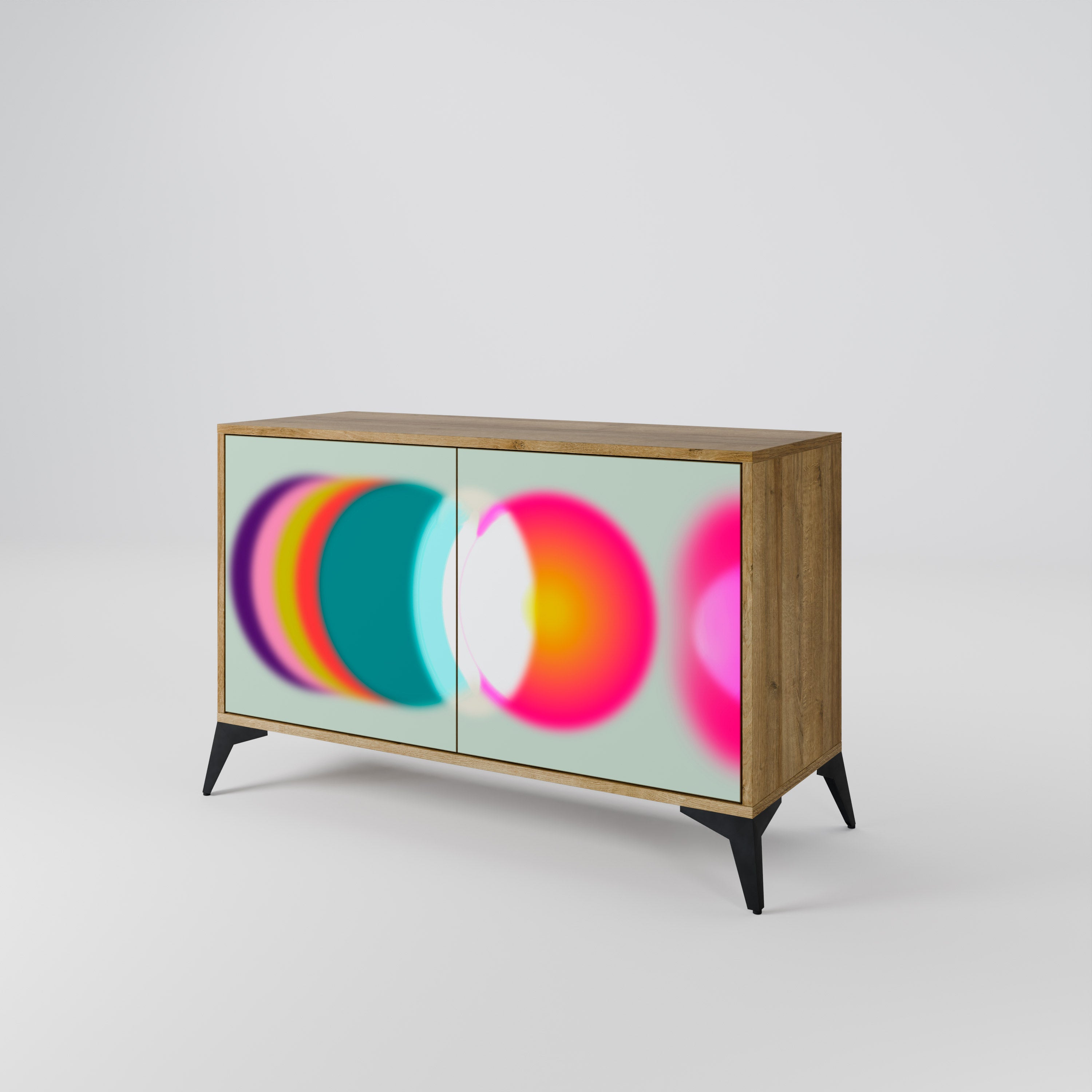 SYMPHONY OF COLORS 2-Door Sideboard in Oak Effect