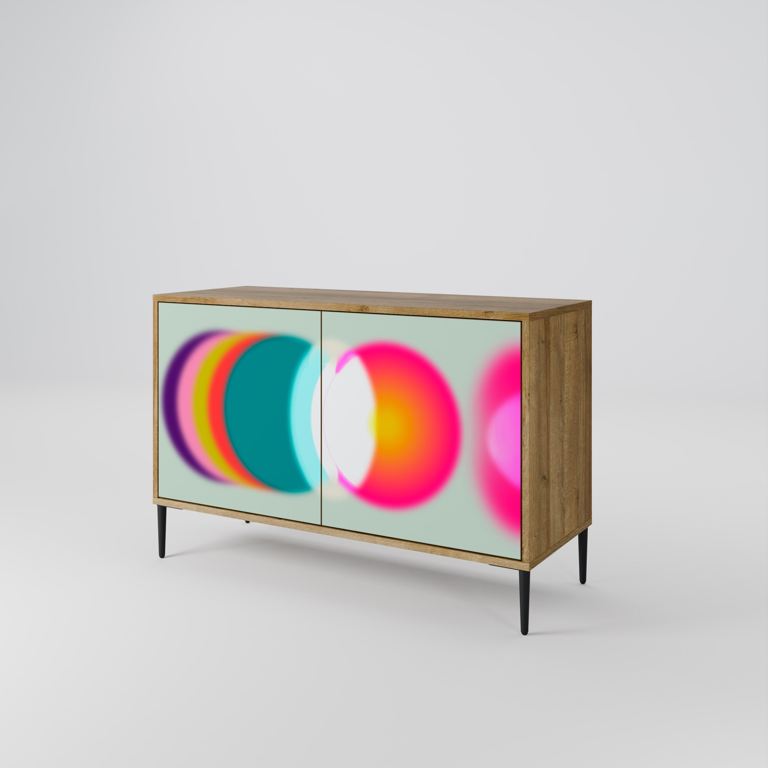 SYMPHONY OF COLORS 2-Door Sideboard in Oak Effect