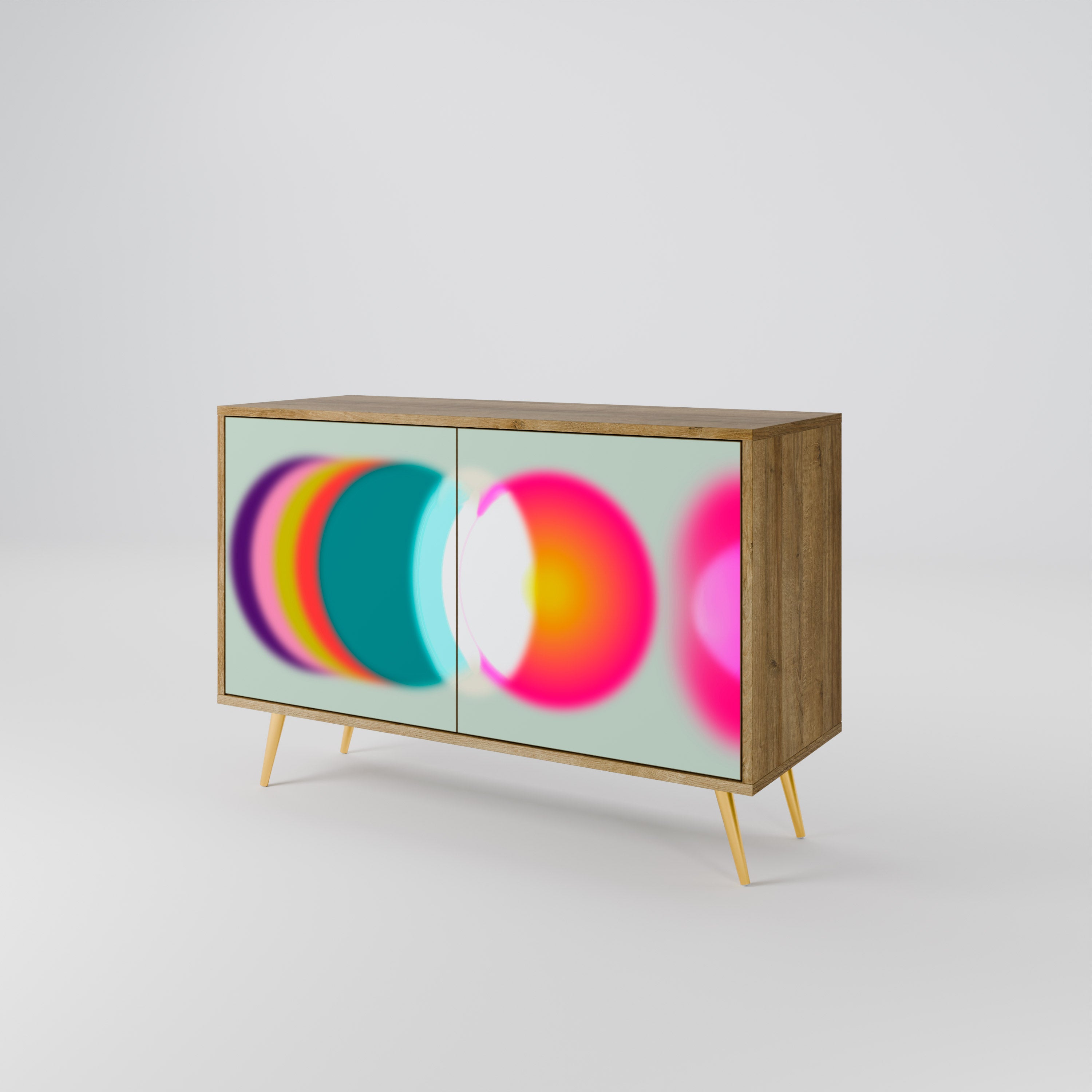 SYMPHONY OF COLORS 2-Door Sideboard in Oak Effect
