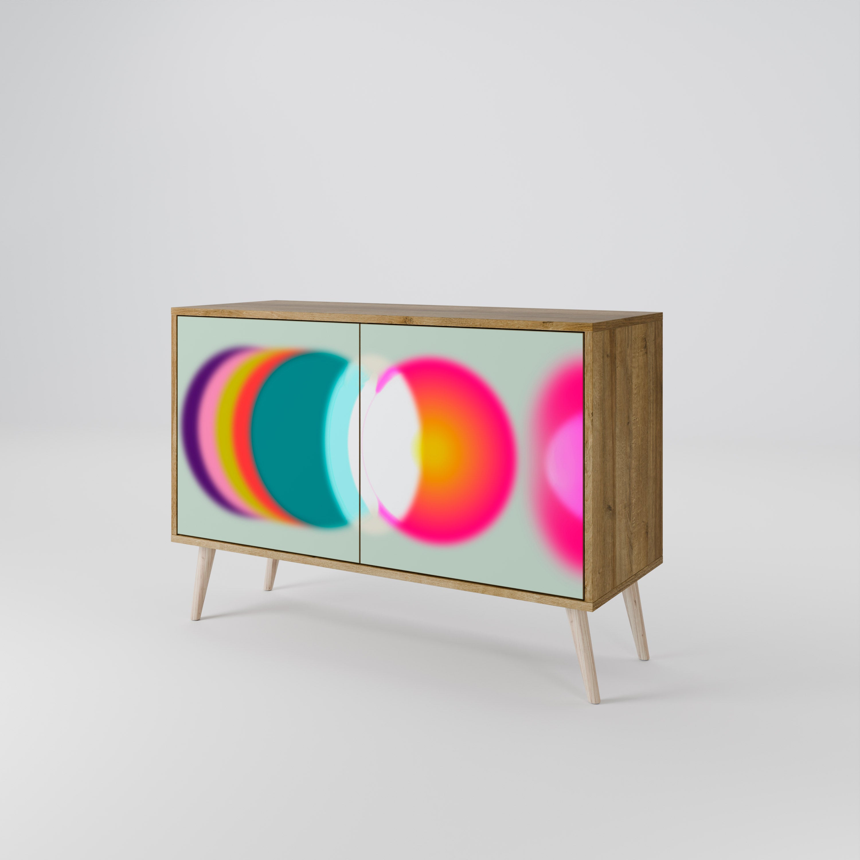 SYMPHONY OF COLORS 2-Door Sideboard in Oak Effect