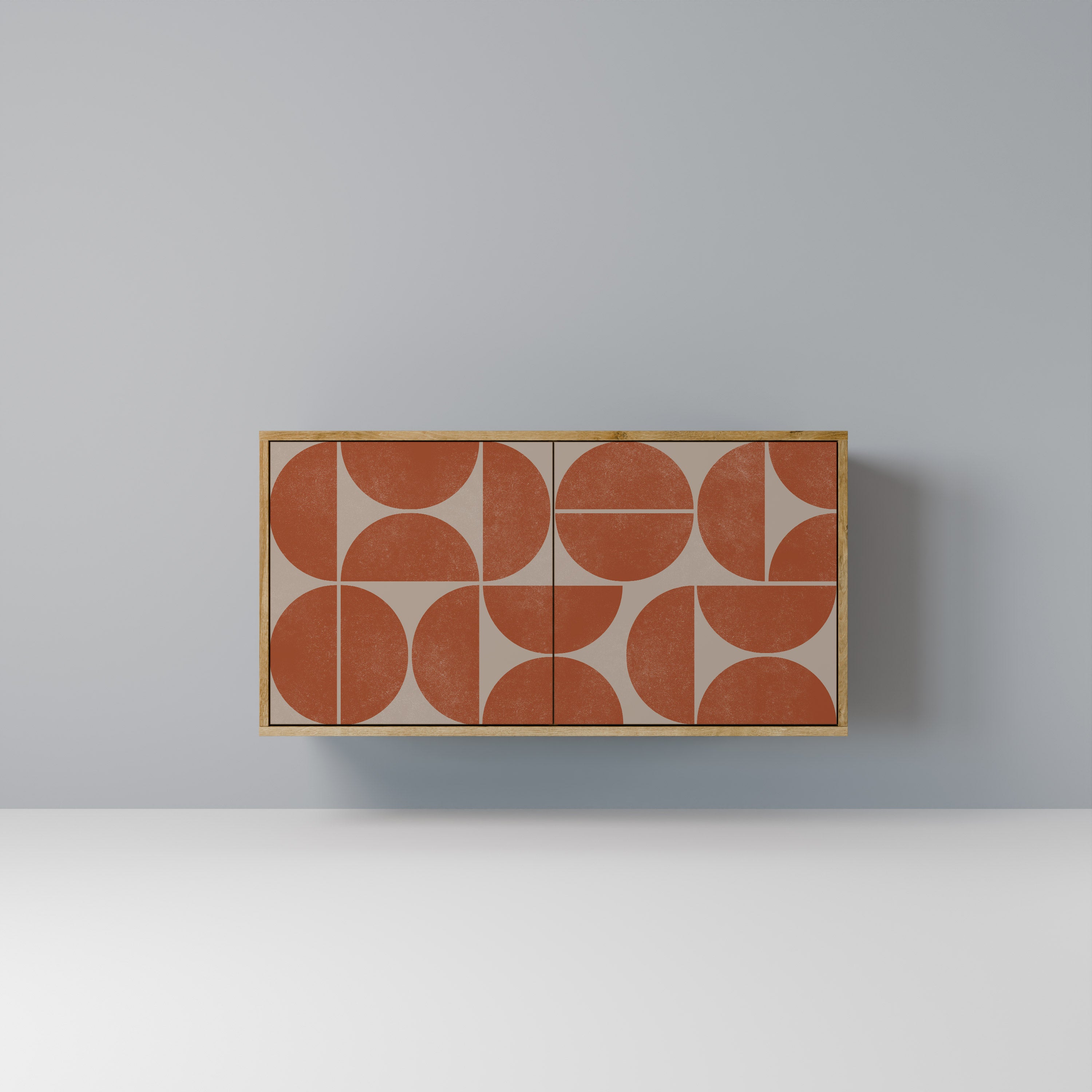 REPETITION COMPULSION 2-Door Sideboard in Oak Effect