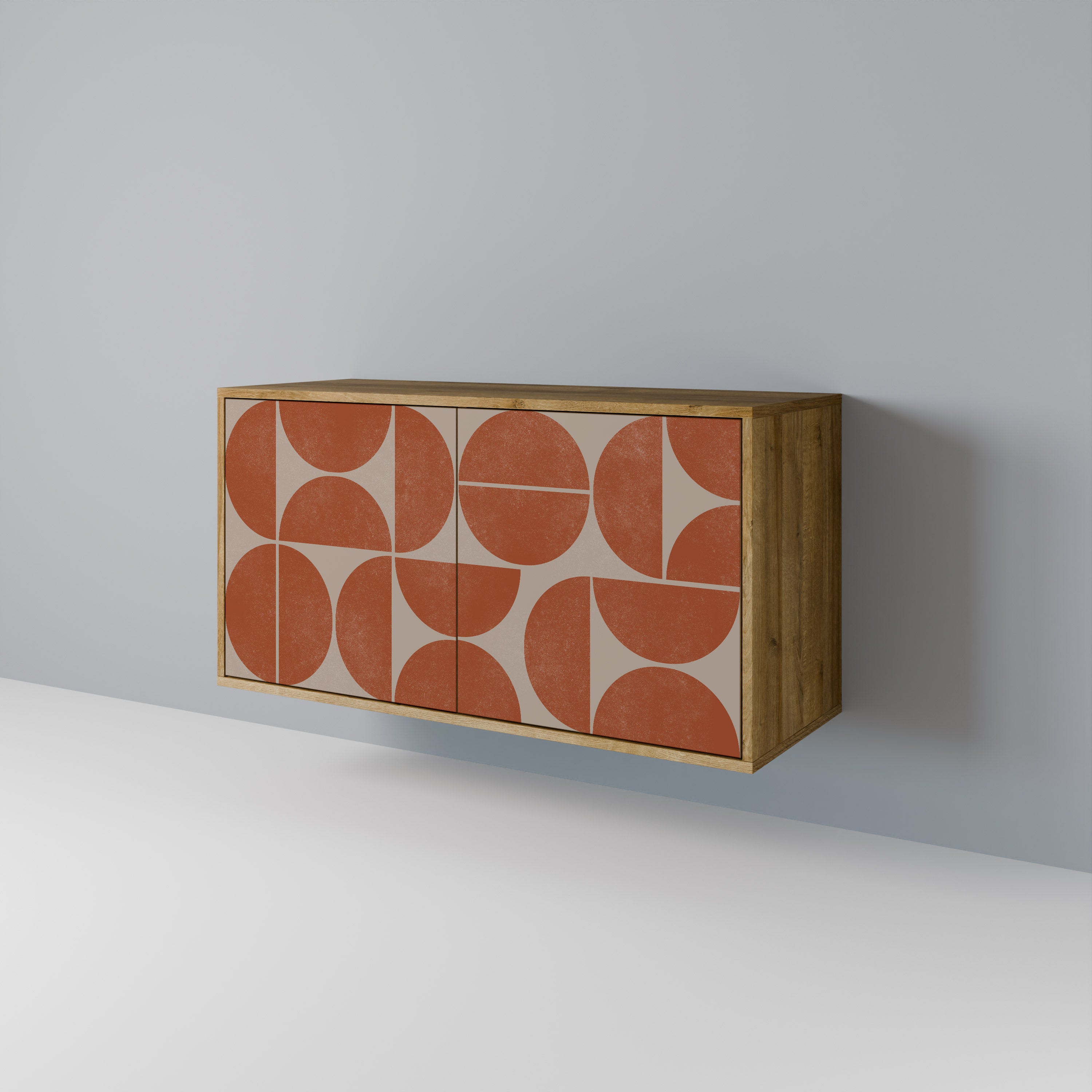 REPETITION COMPULSION 2-Door Sideboard in Oak Effect