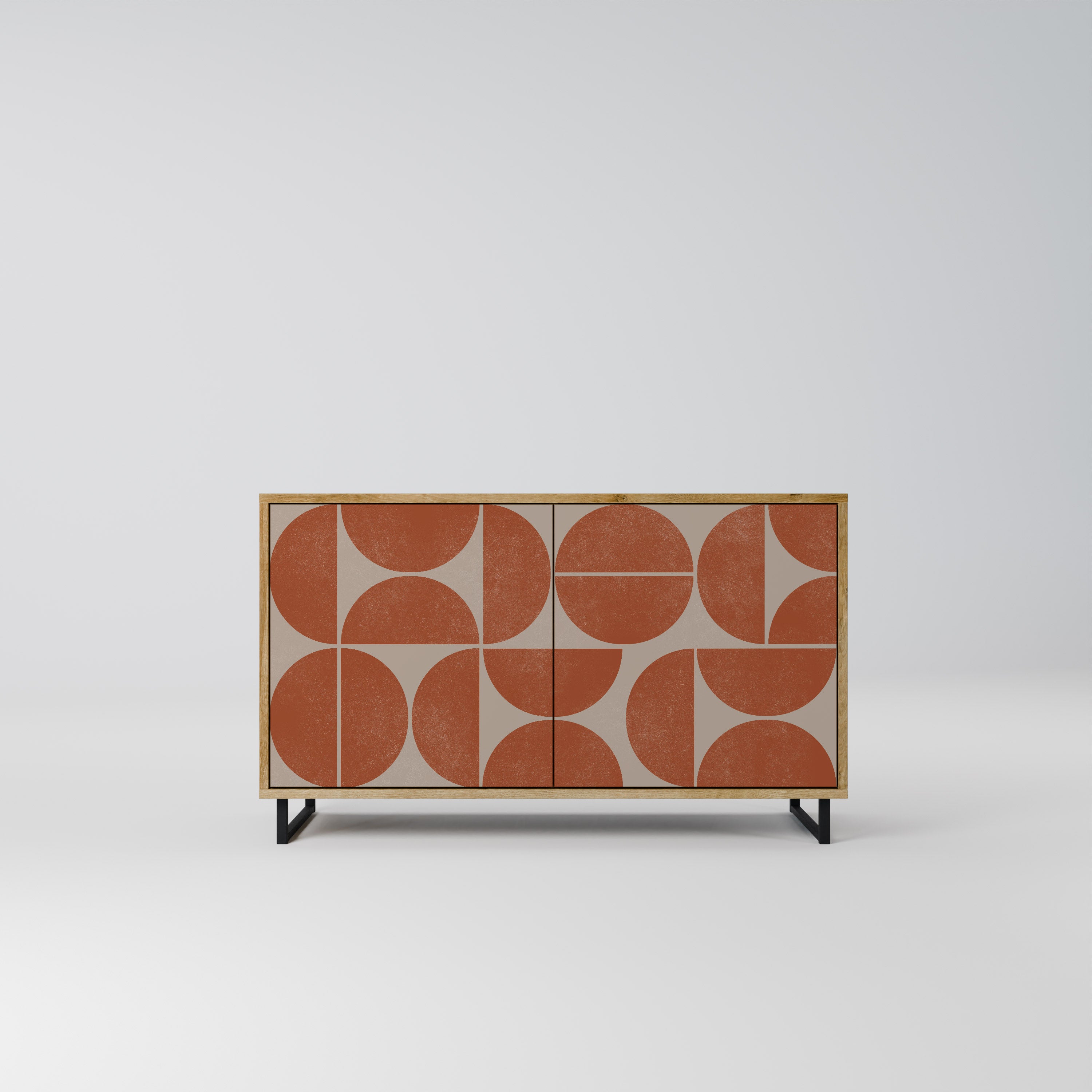 REPETITION COMPULSION 2-Door Sideboard in Oak Effect