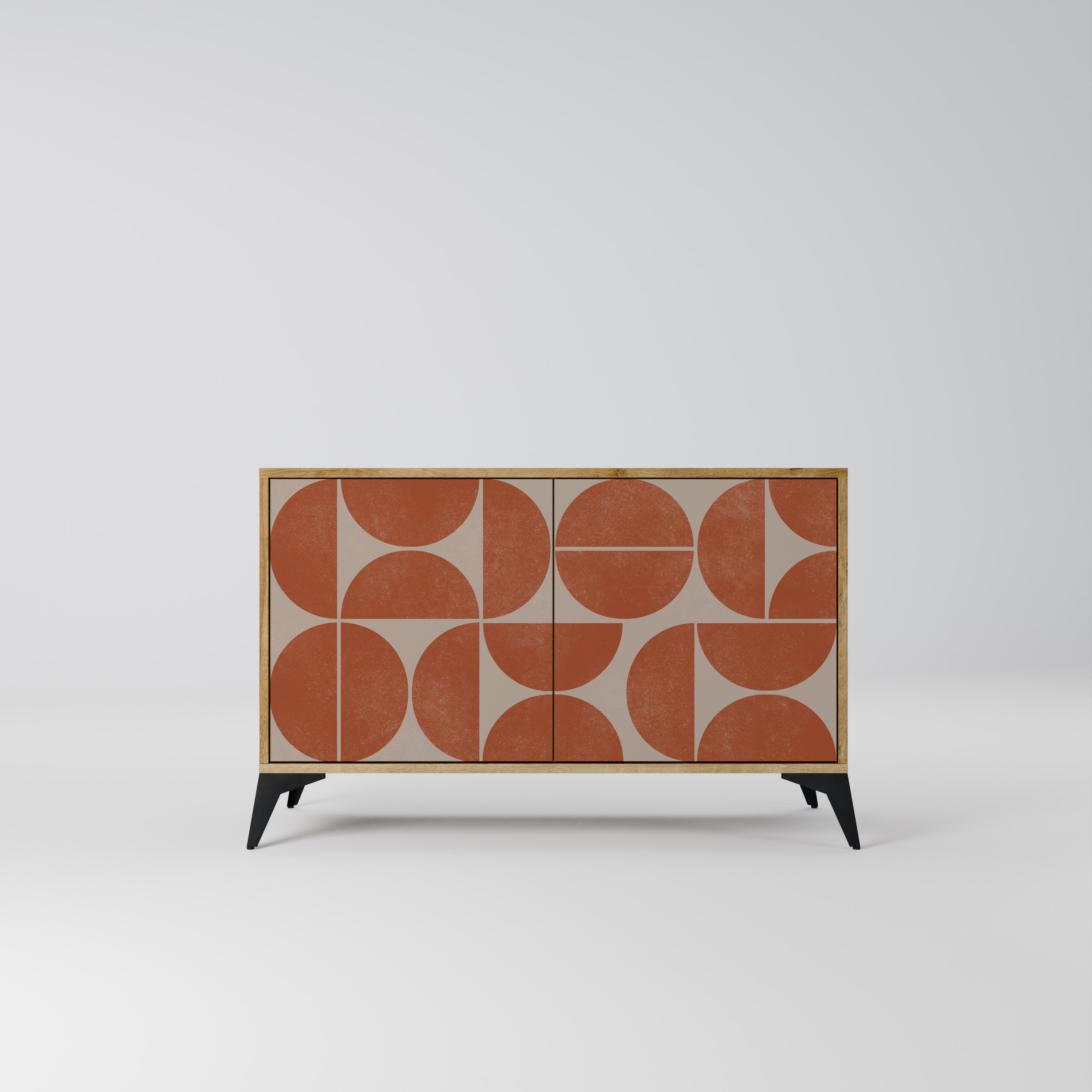 REPETITION COMPULSION 2-Door Sideboard in Oak Effect