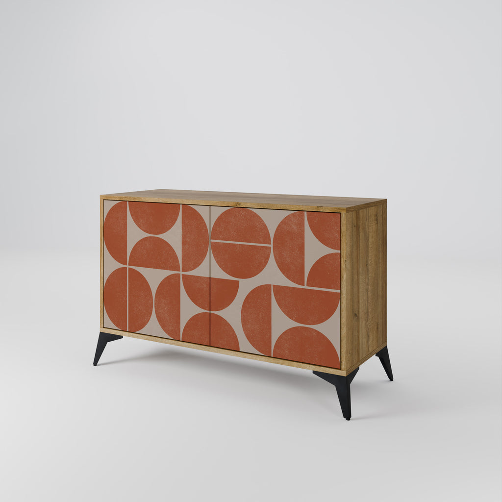 REPETITION COMPULSION 2-Door Sideboard in Oak Effect