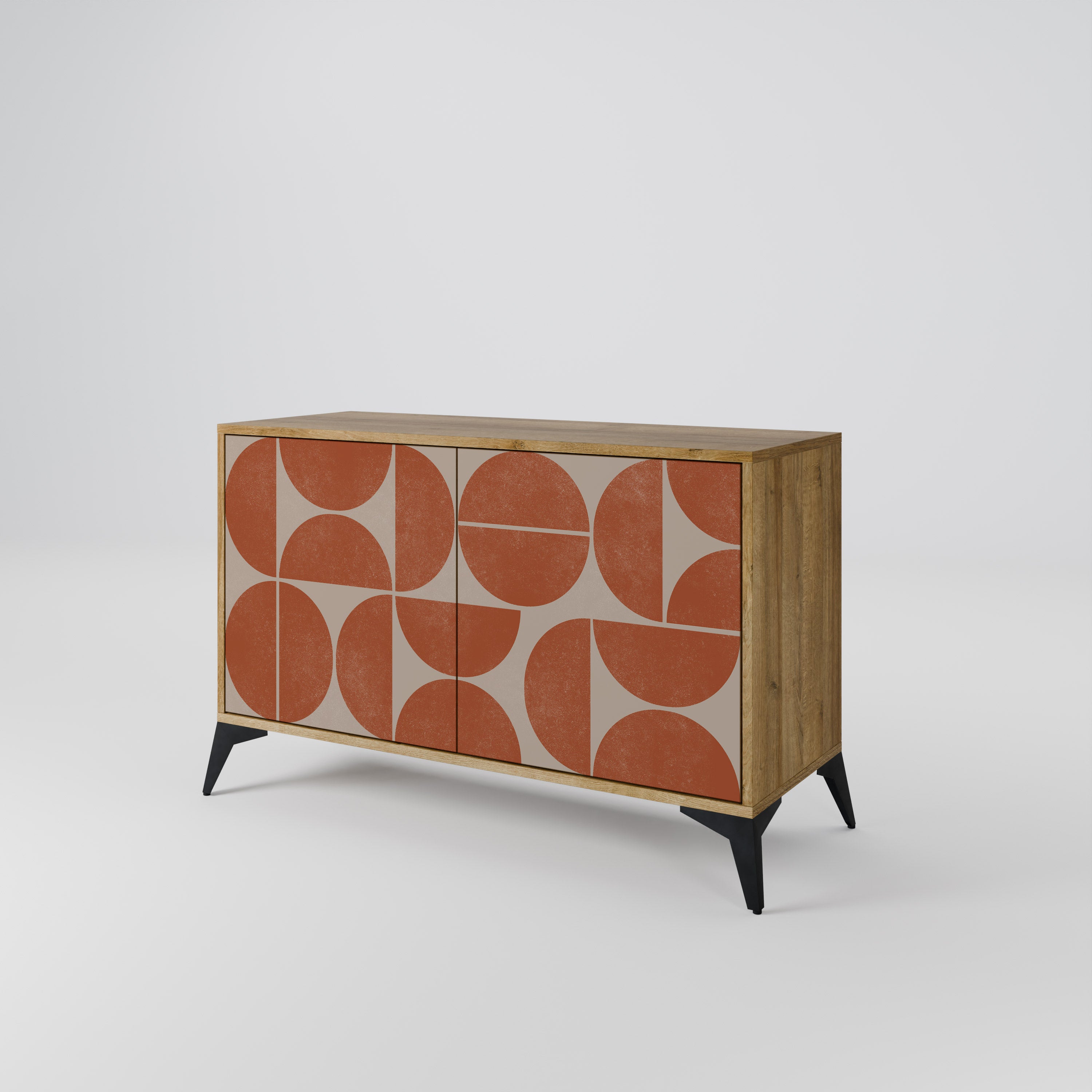 REPETITION COMPULSION 2-Door Sideboard in Oak Effect