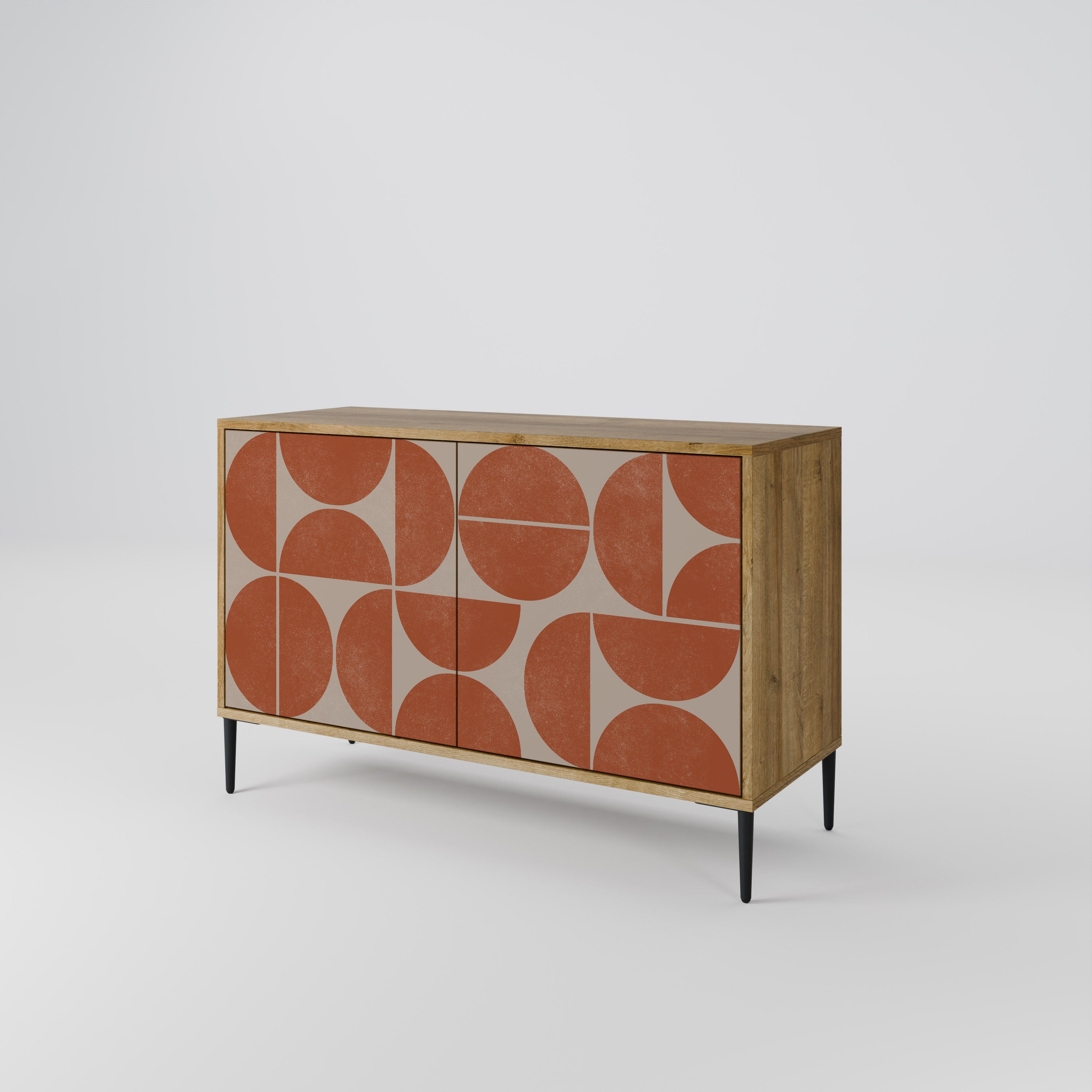 REPETITION COMPULSION 2-Door Sideboard in Oak Effect