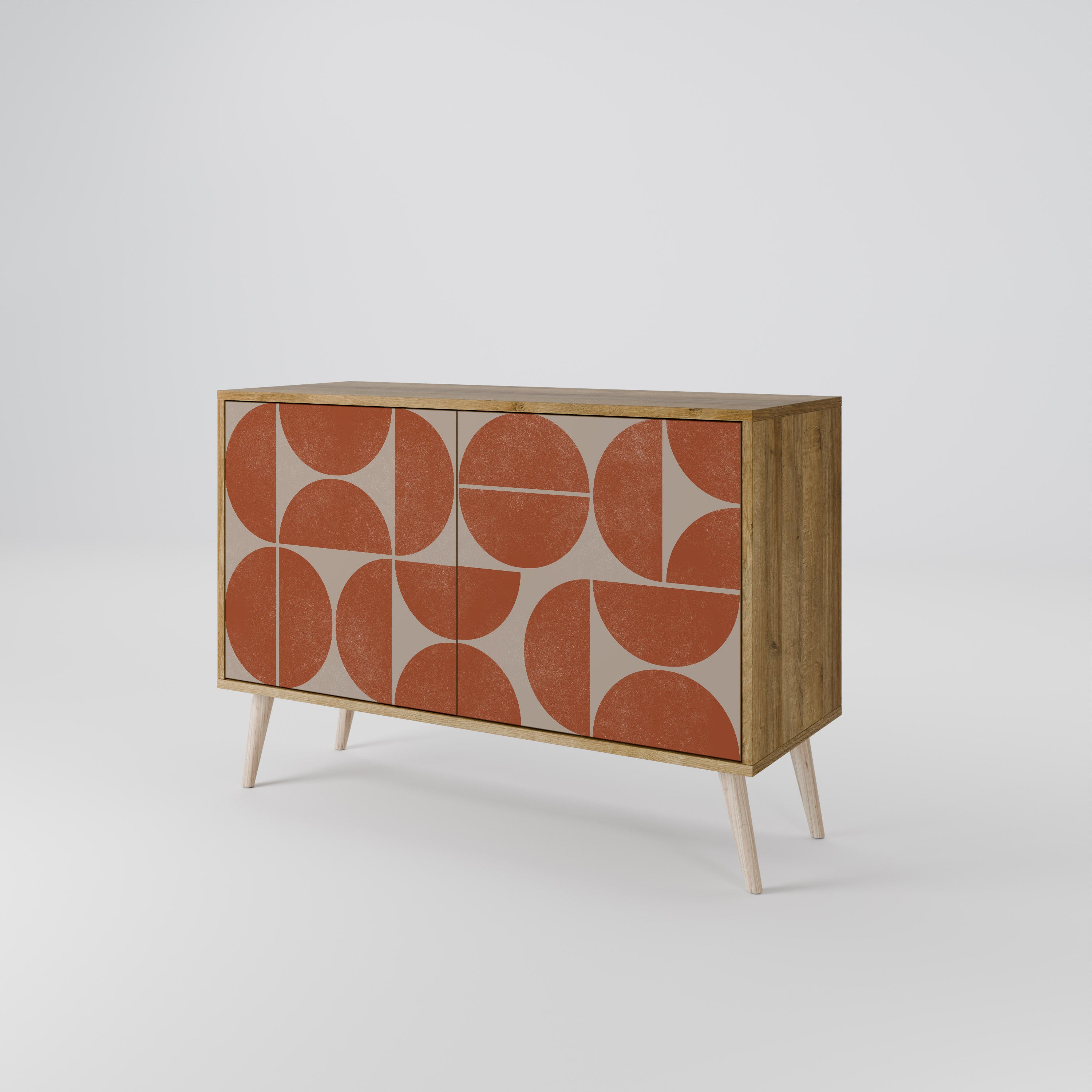 REPETITION COMPULSION 2-Door Sideboard in Oak Effect