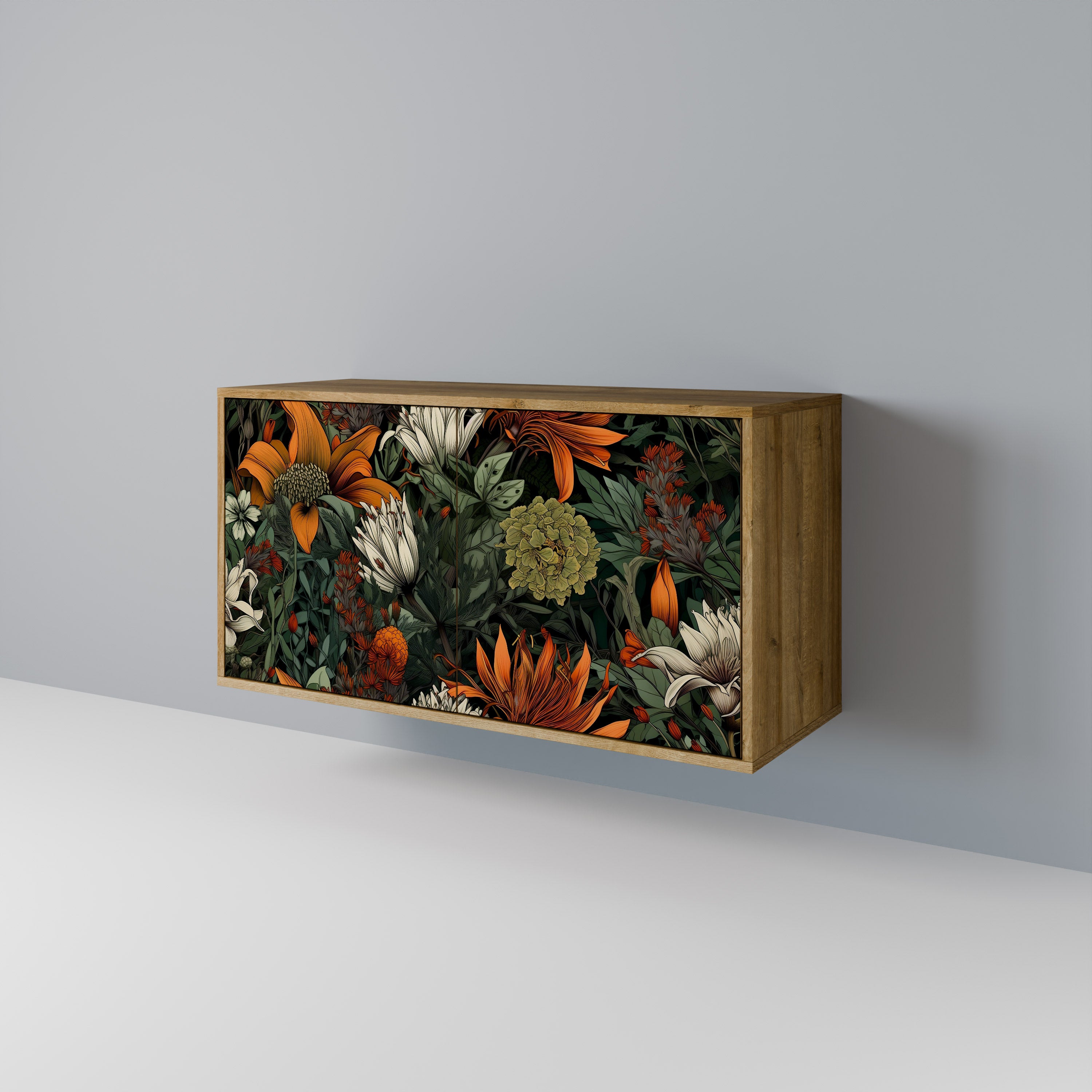 MIDNIGHT SPROUT 2-Door Sideboard in Oak Effect