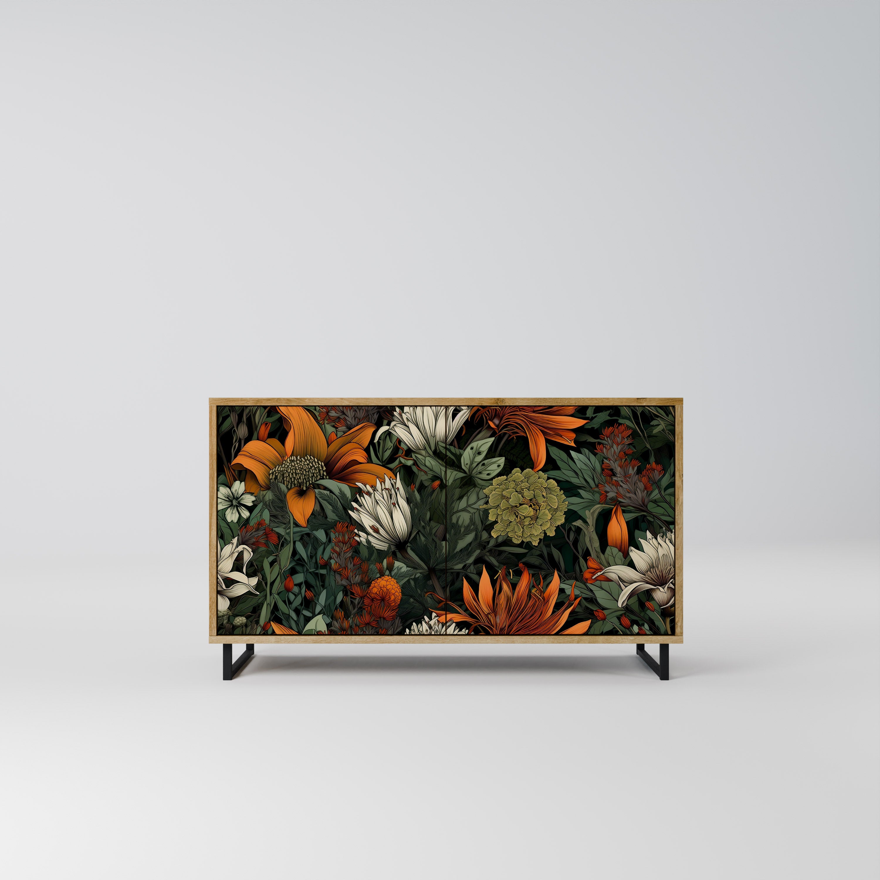 MIDNIGHT SPROUT 2-Door Sideboard in Oak Effect