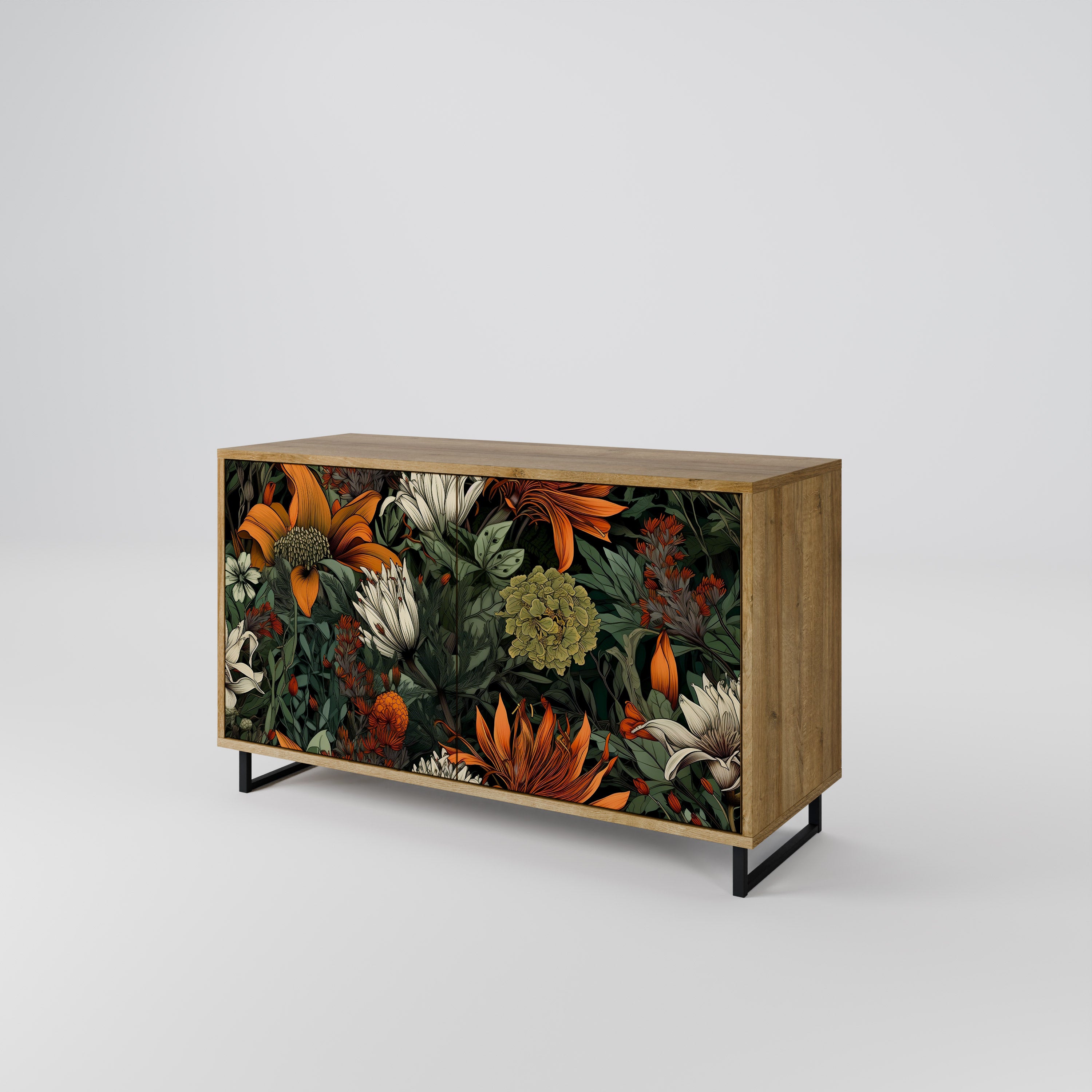 MIDNIGHT SPROUT 2-Door Sideboard in Oak Effect