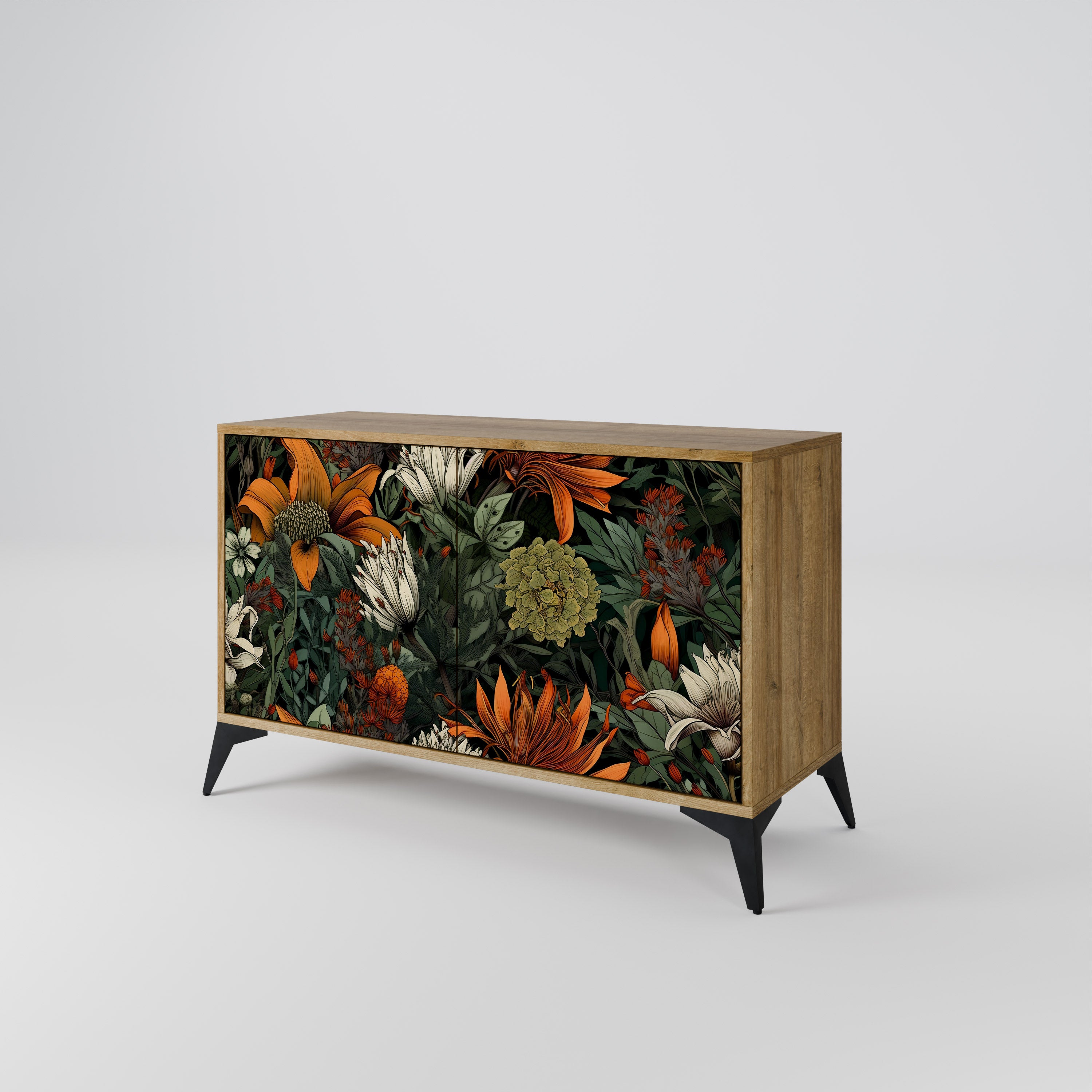 MIDNIGHT SPROUT 2-Door Sideboard in Oak Effect