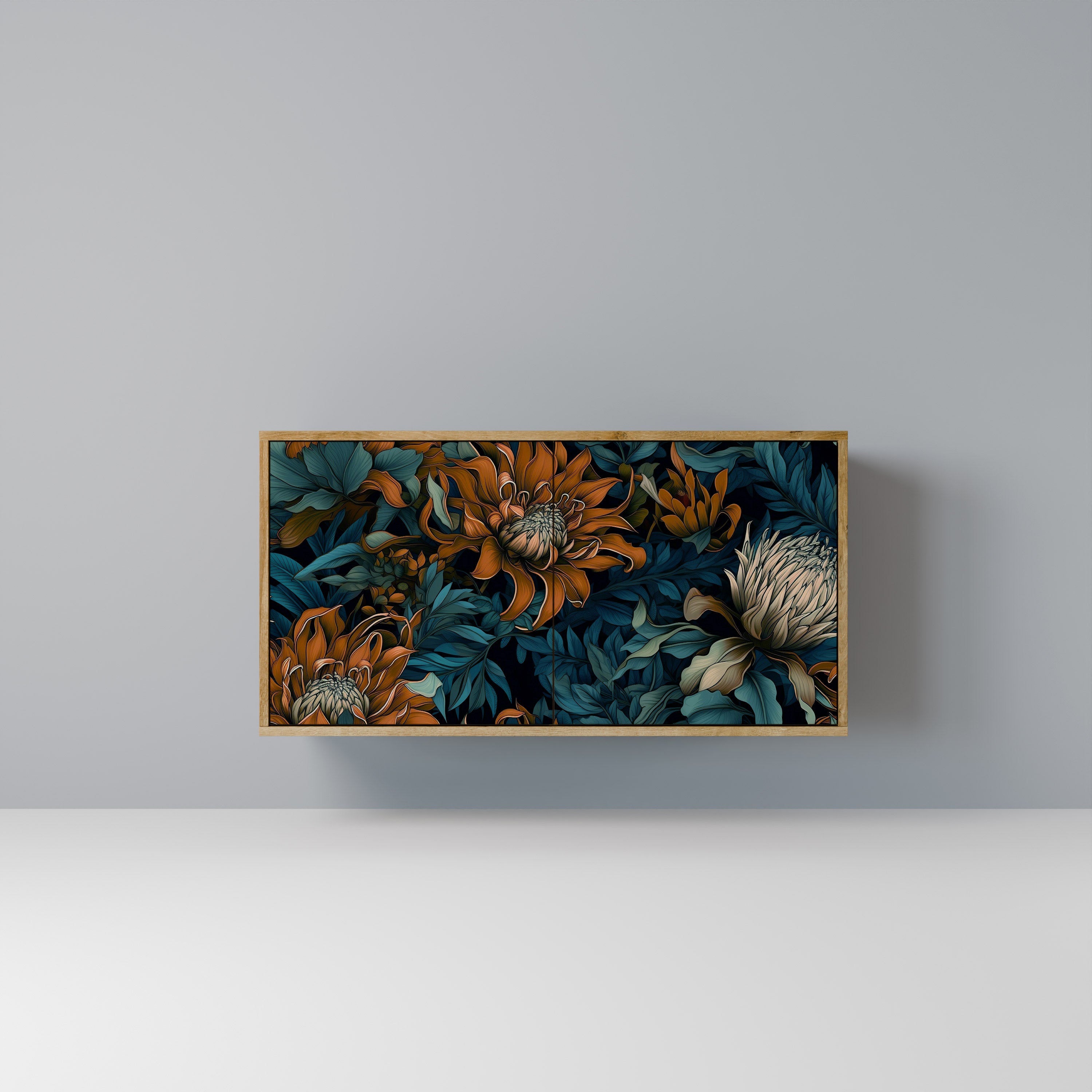 MORNING BLOOM 2-Door Sideboard in Oak Effect