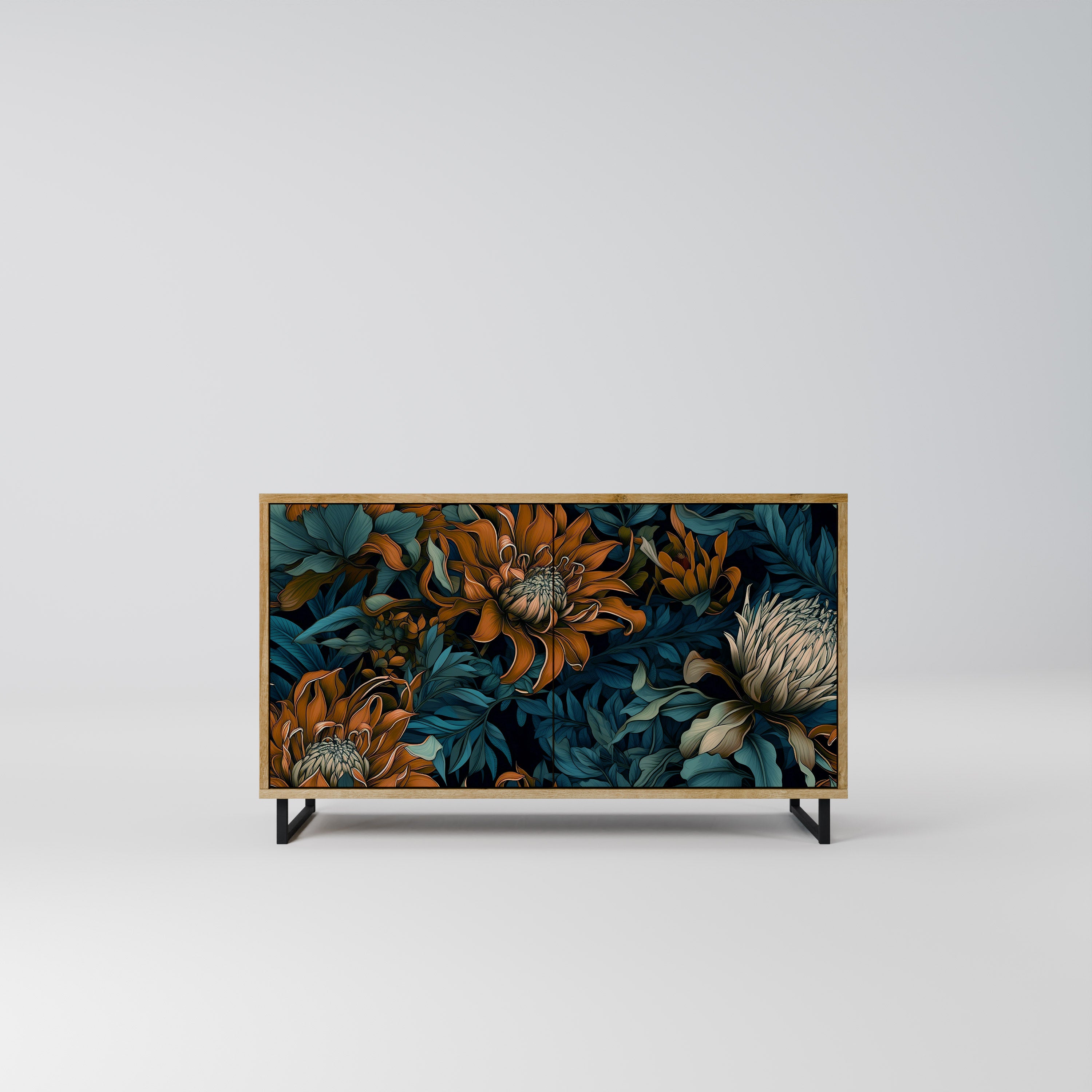 MORNING BLOOM 2-Door Sideboard in Oak Effect