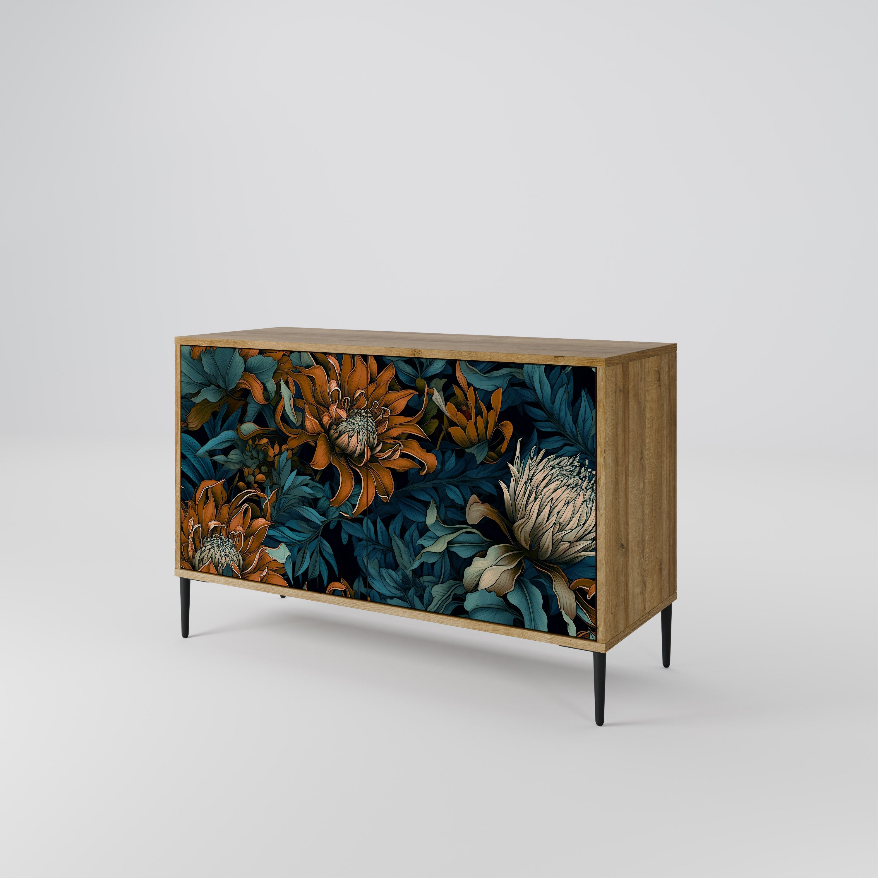 MORNING BLOOM 2-Door Sideboard in Oak Effect