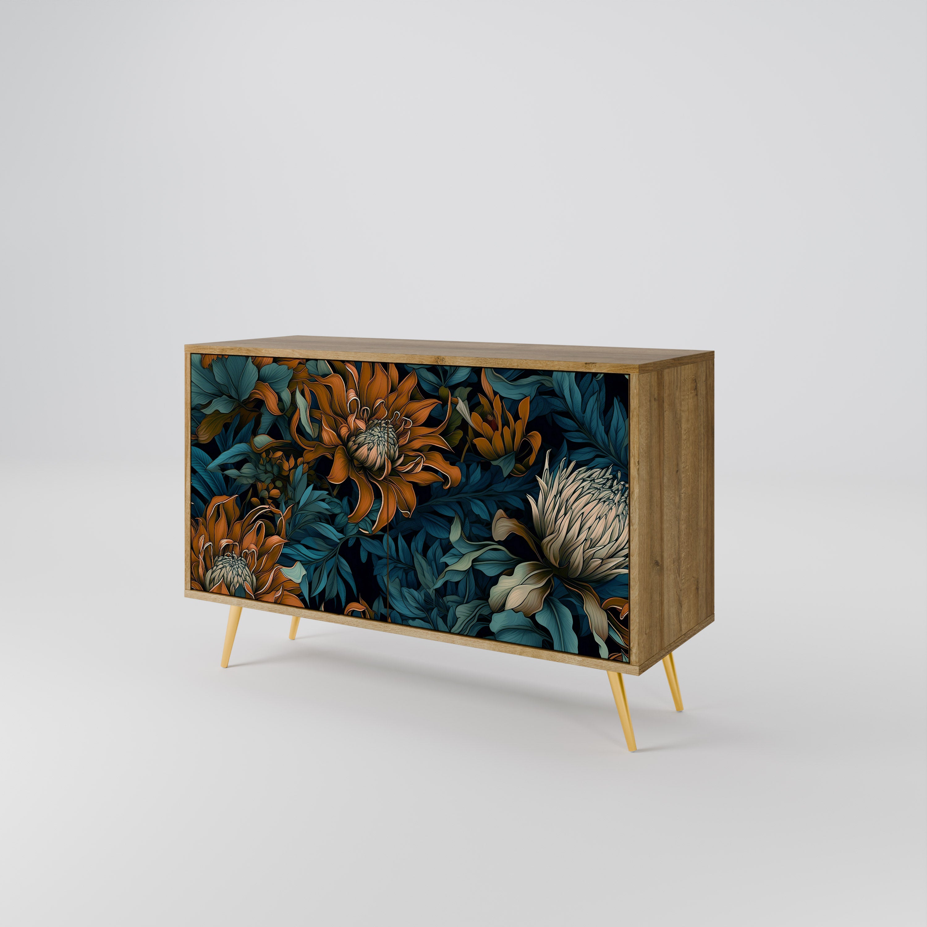 MORNING BLOOM 2-Door Sideboard in Oak Effect
