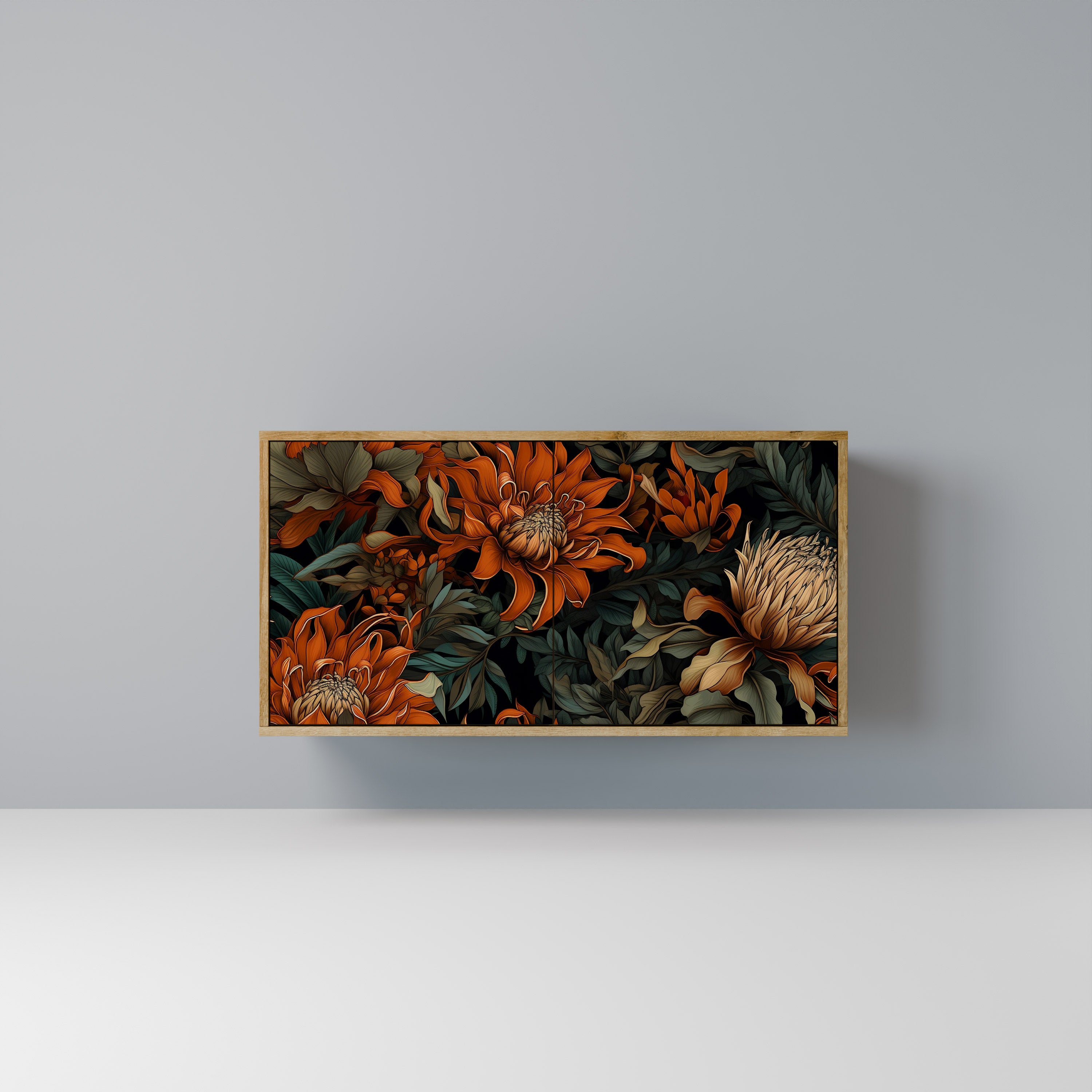 DAWN BLOOM 2-Door Sideboard in Oak Effect