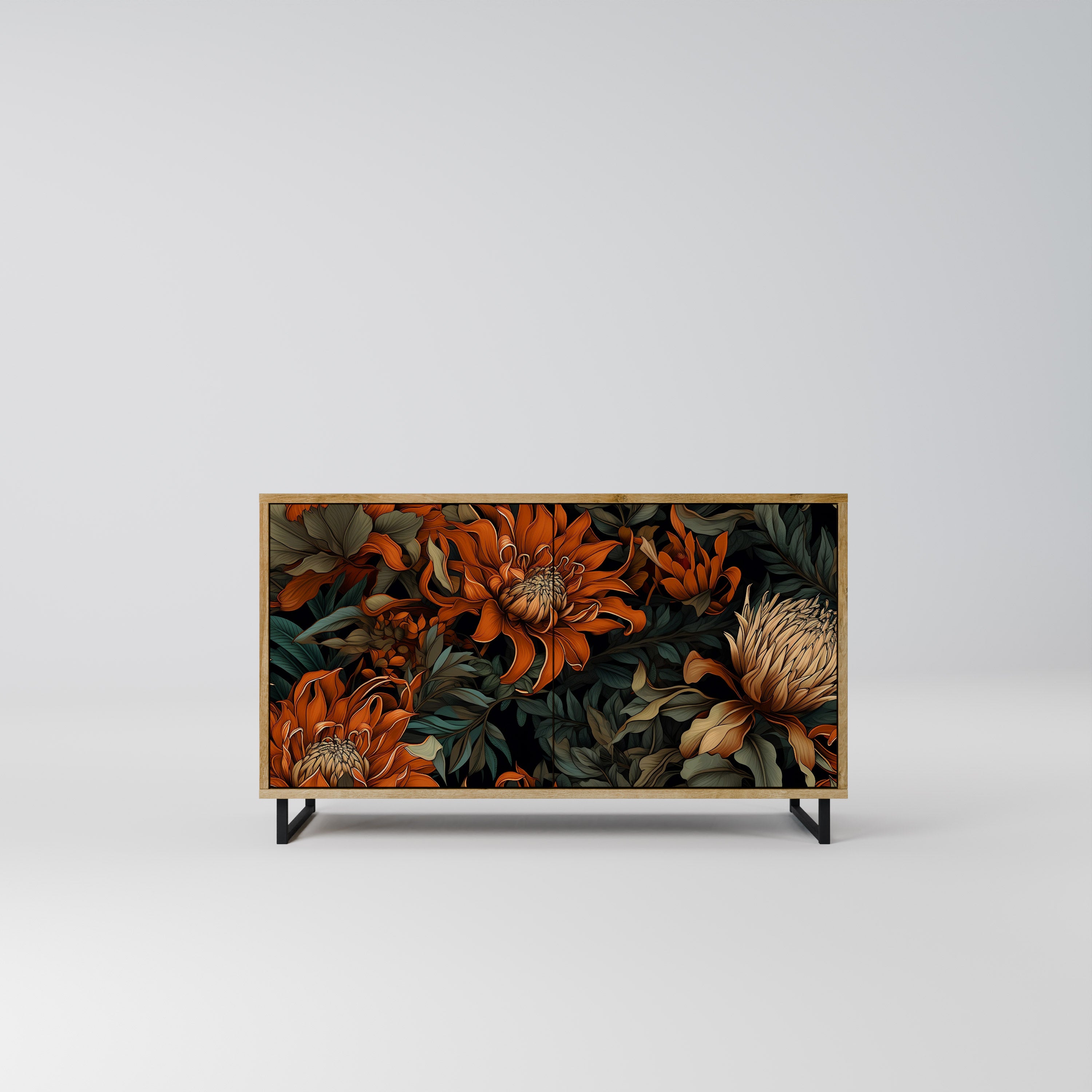 DAWN BLOOM 2-Door Sideboard in Oak Effect