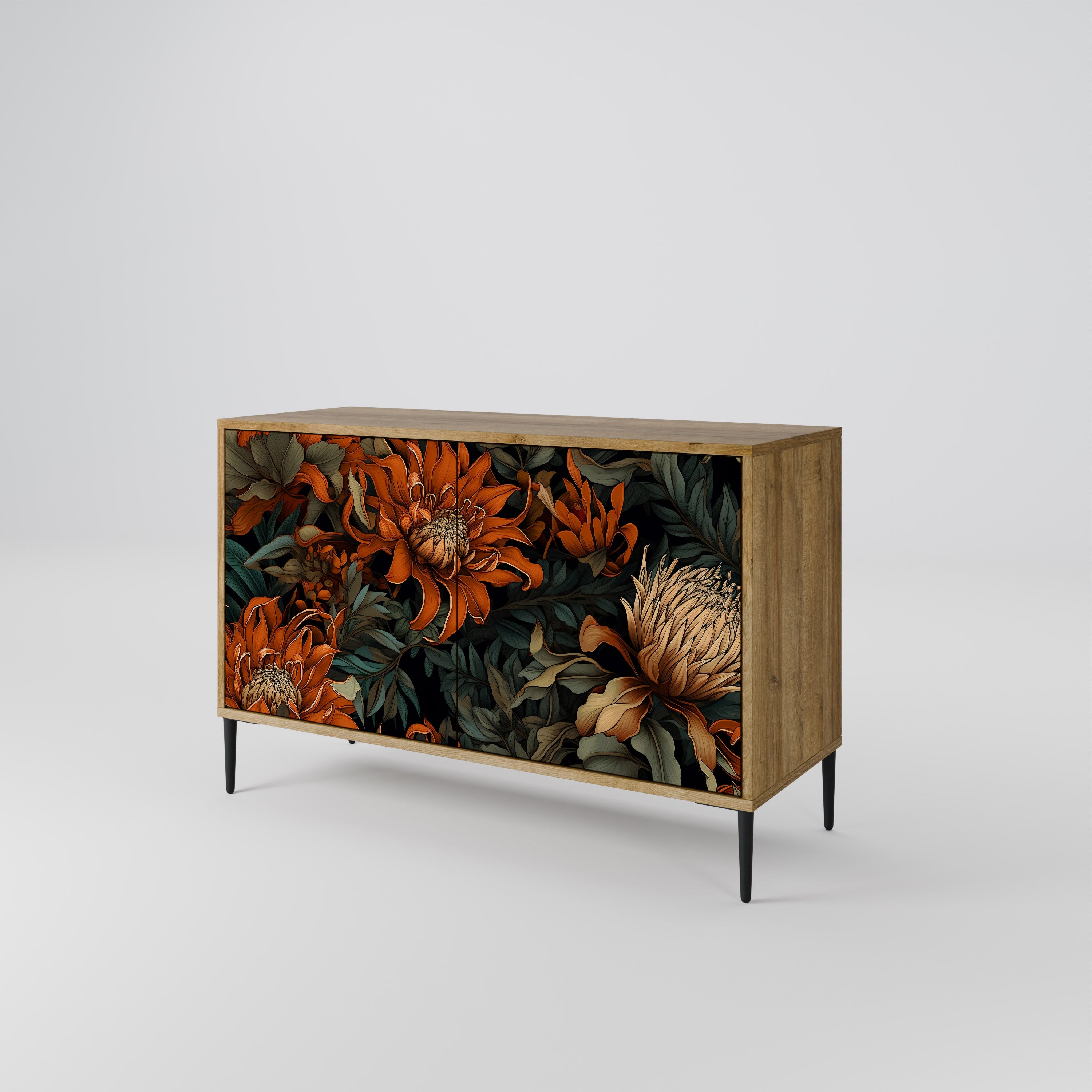 DAWN BLOOM 2-Door Sideboard in Oak Effect