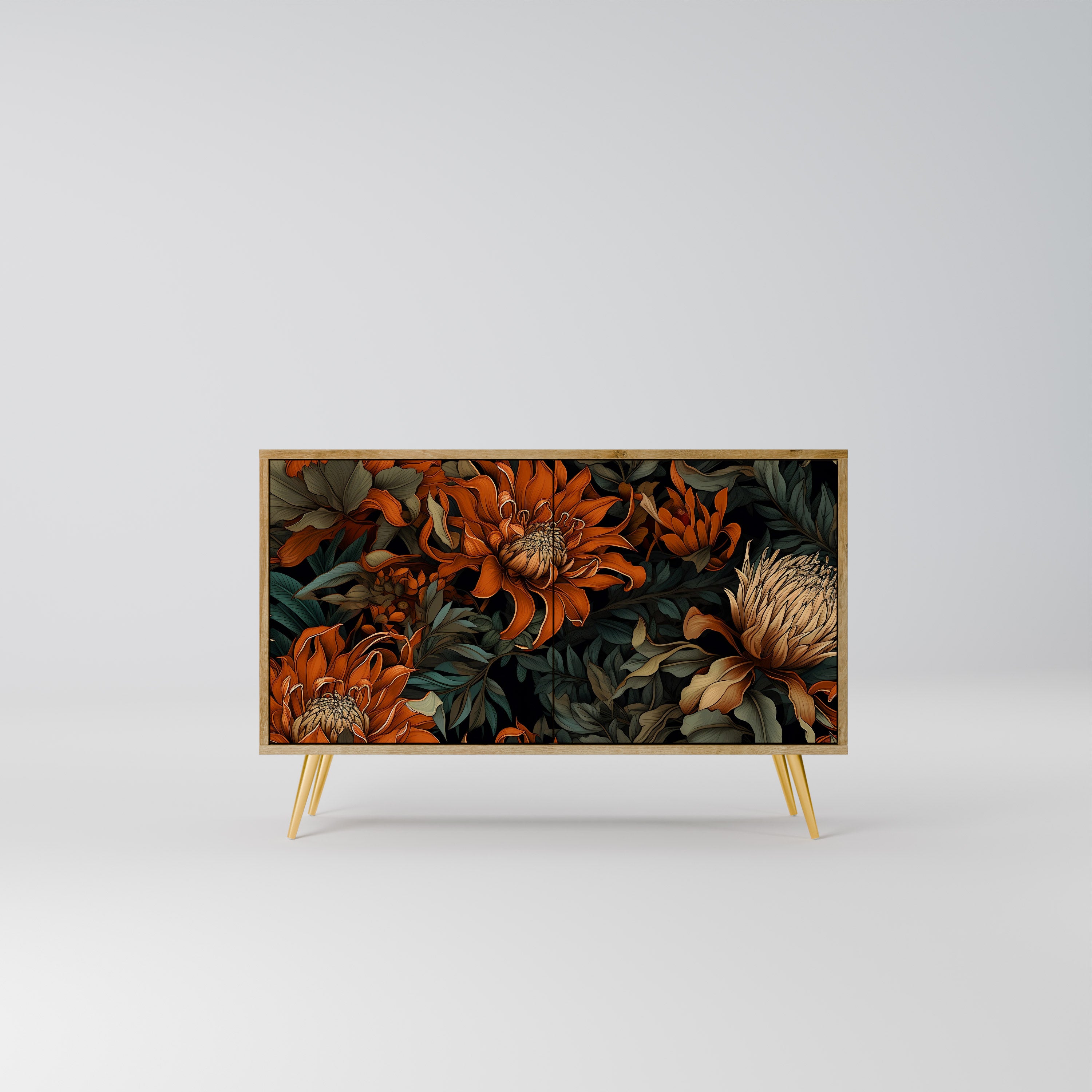 DAWN BLOOM 2-Door Sideboard in Oak Effect