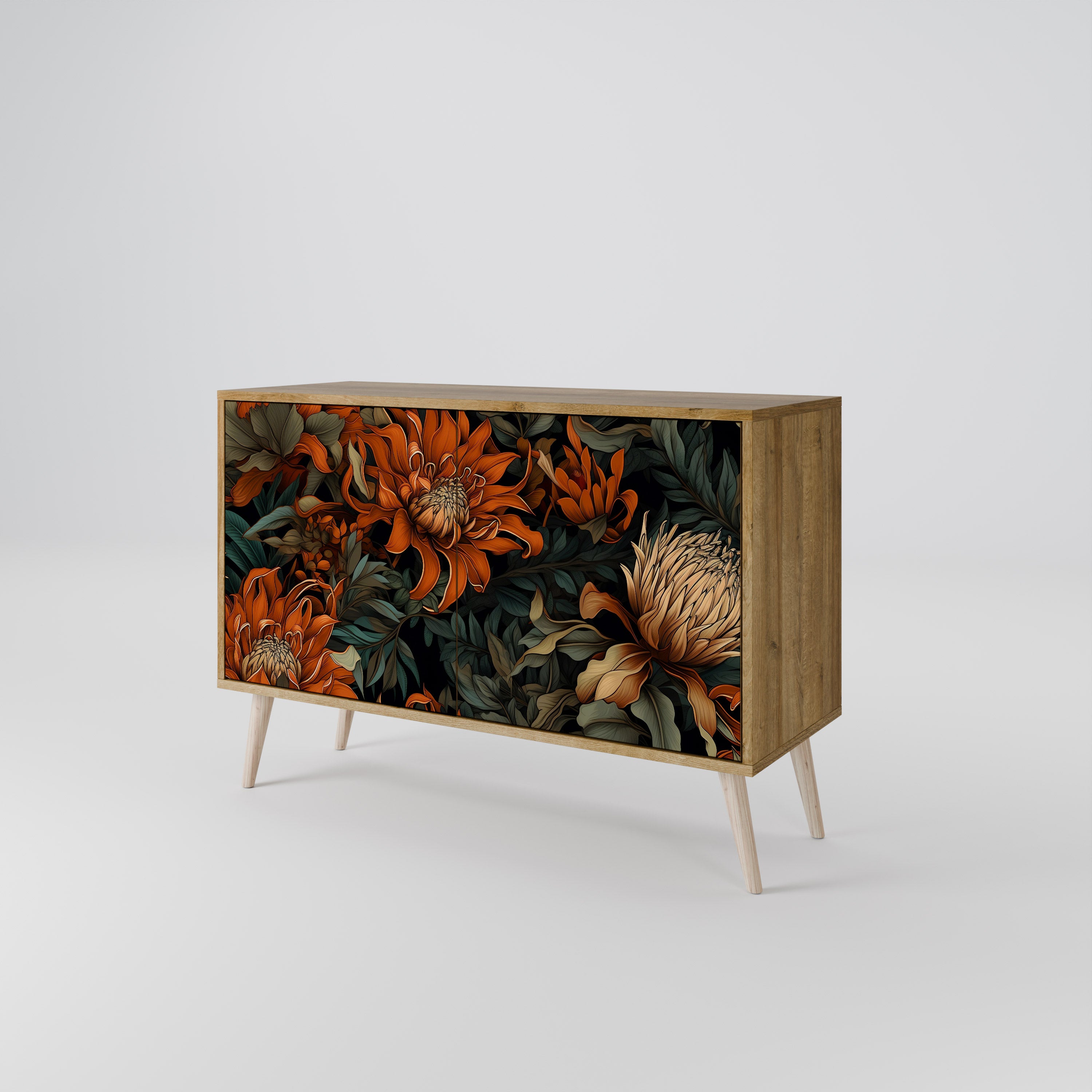 DAWN BLOOM 2-Door Sideboard in Oak Effect