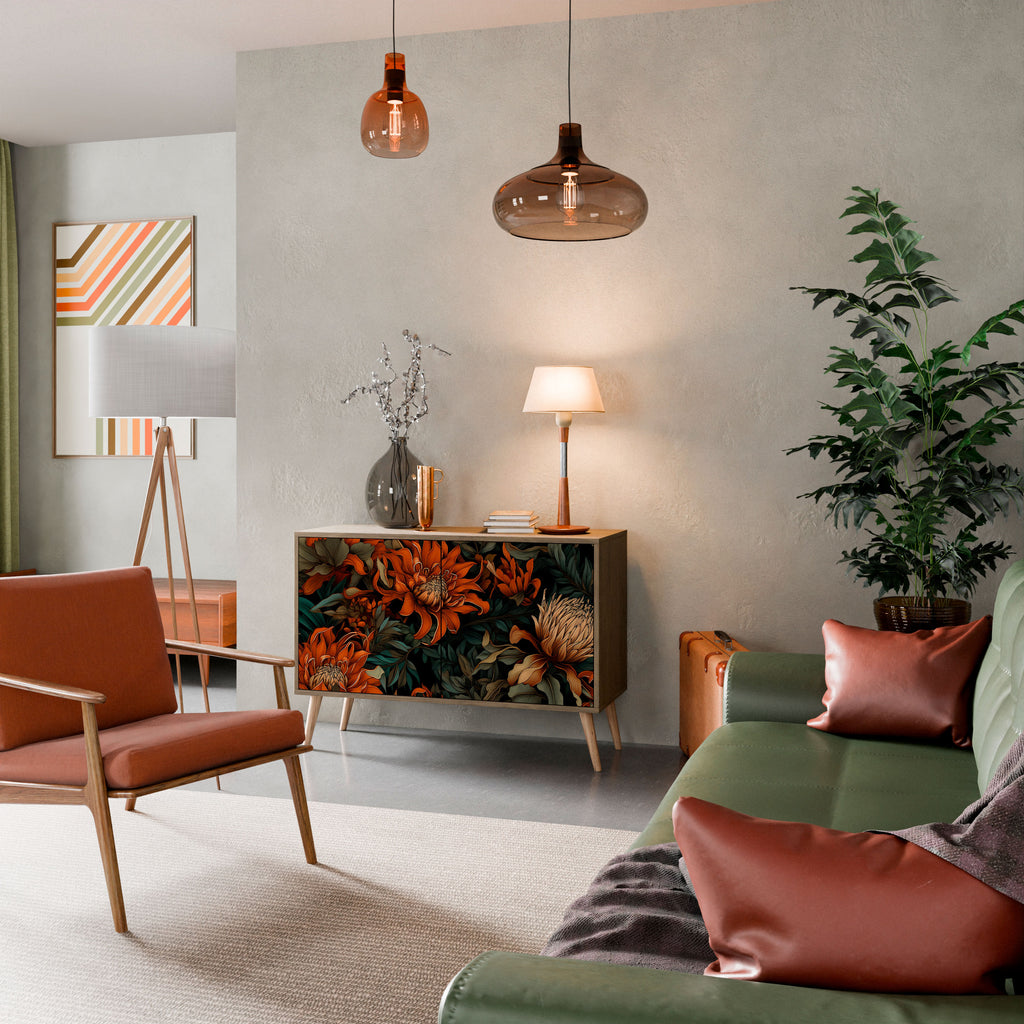 DAWN BLOOM 2-Door Sideboard in Oak Effect