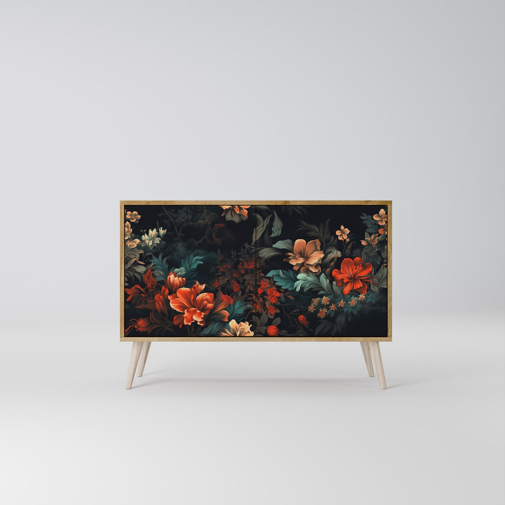 IMAGINARY BLOSSOM 2-Door Sideboard in Oak Effect